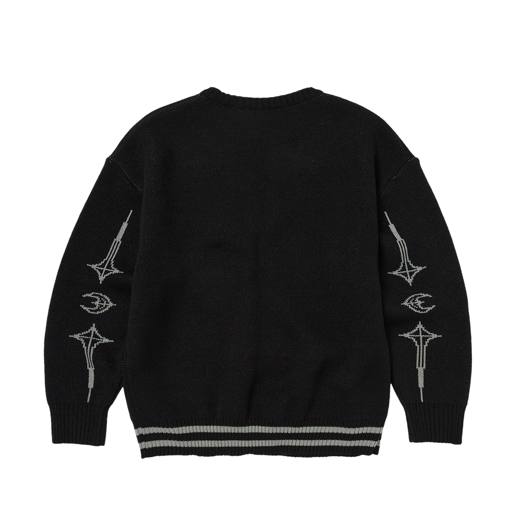 Thug Club - TC Bone Knit Sweater (Black/White) product image 2 | TRAB K-Fashion Australia