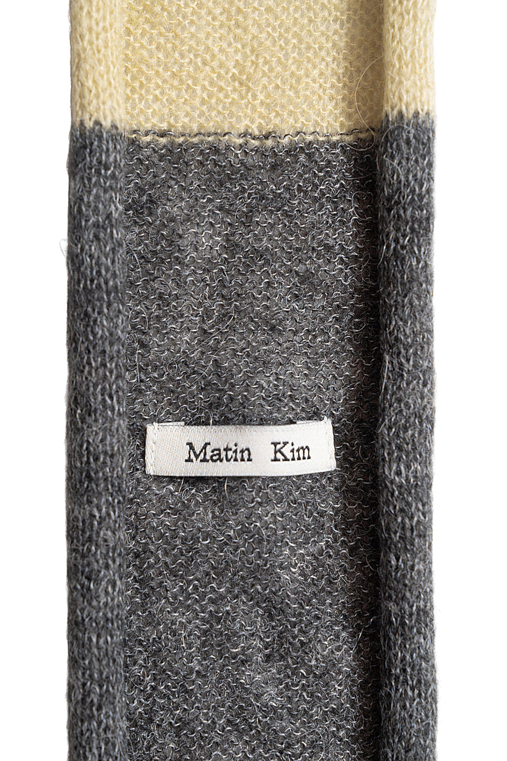 Matin Kim - Multi Stripe Alpaca Blended Muffler (Lime) product image 3 | TRAB K-Fashion Australia