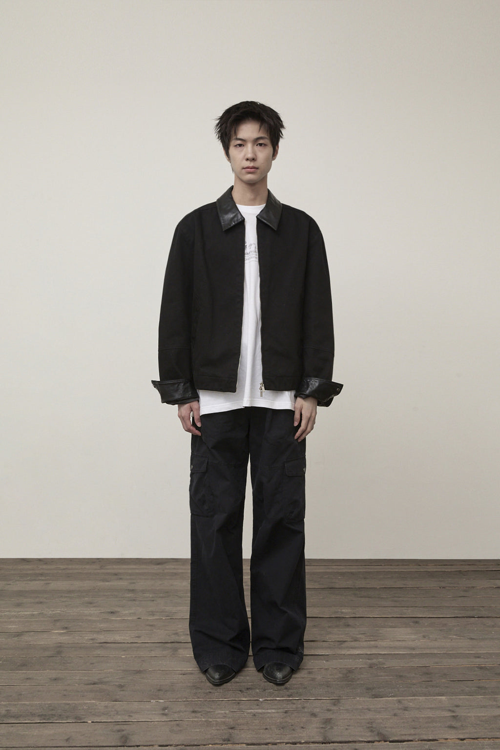 Matin Kim - Washed Wide Cargo Pants (Black) product image 10 | TRAB K-Fashion Australia