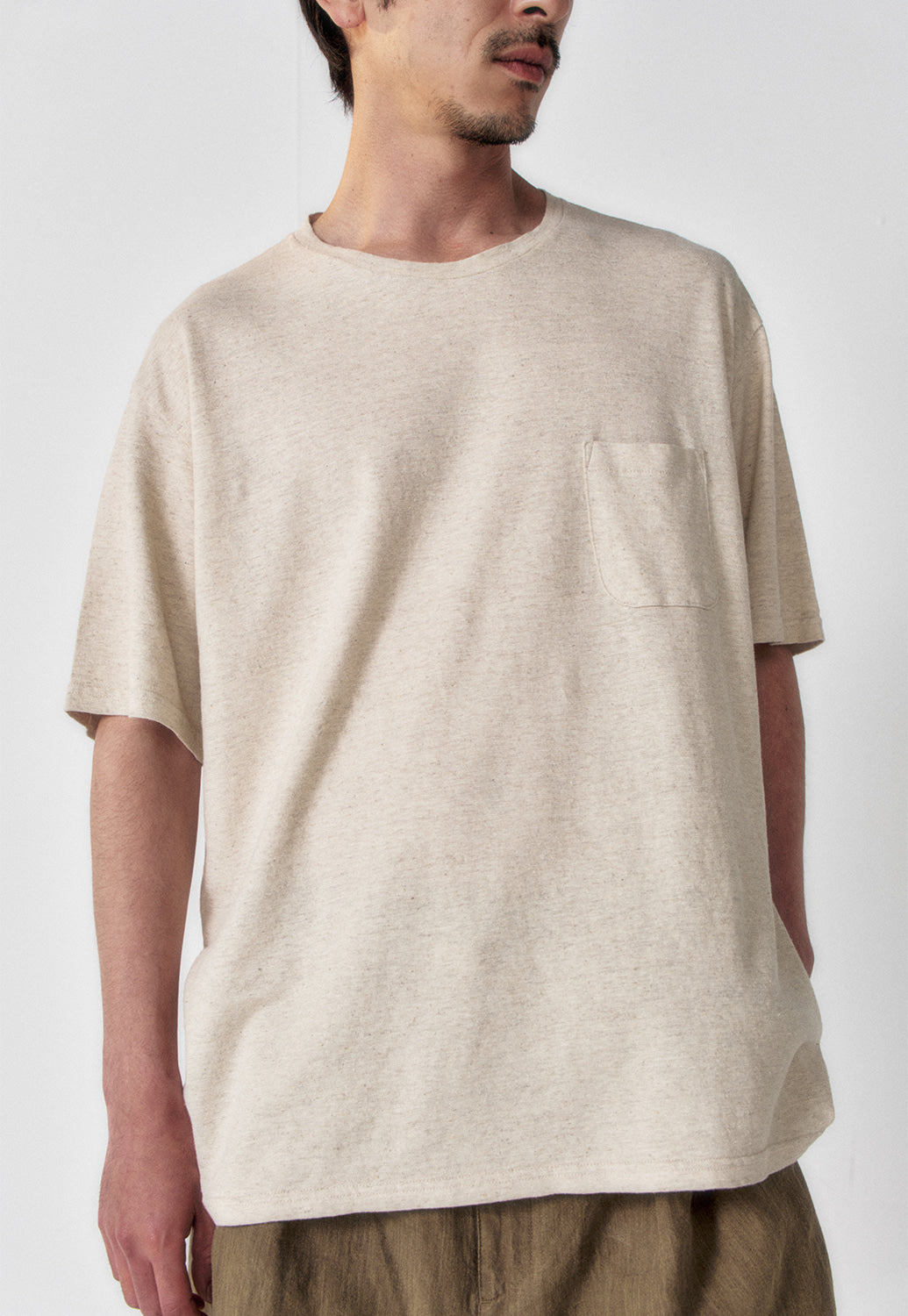 Art if acts - Linen Pocket Tee (Oatmeal) product image 2 | TRAB K-Fashion Australia