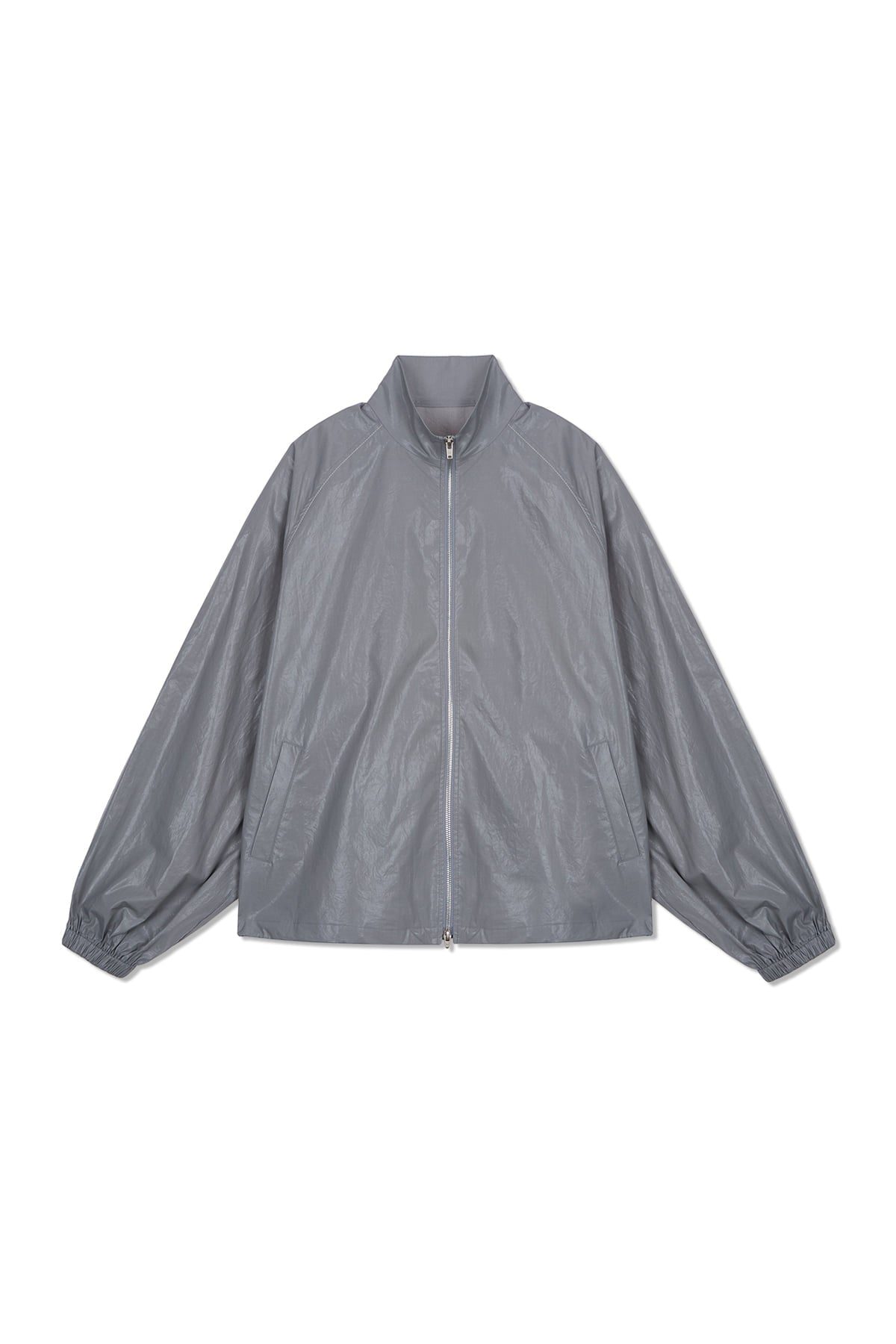 Matin Kim - Matin Kim Logo Coating Jumper (Dark Grey) product image 1 | TRAB K-Fashion Australia