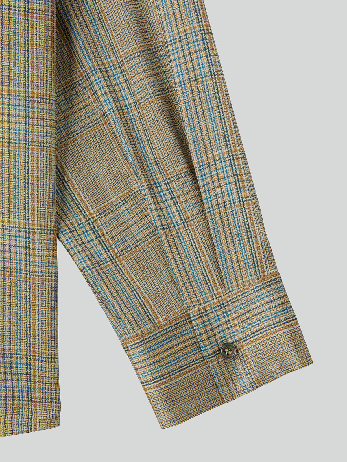 Recto - Oversized Vintage Check Shirt (Beige Khaki) product image 4 | TRAB K-Fashion Australia