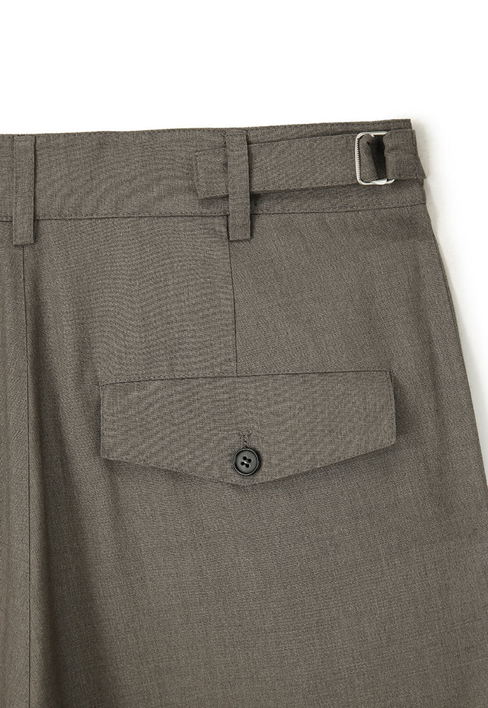 Art if acts - Wool Side Two Tuck Pants (Brown) product image 12 | TRAB K-Fashion Australia