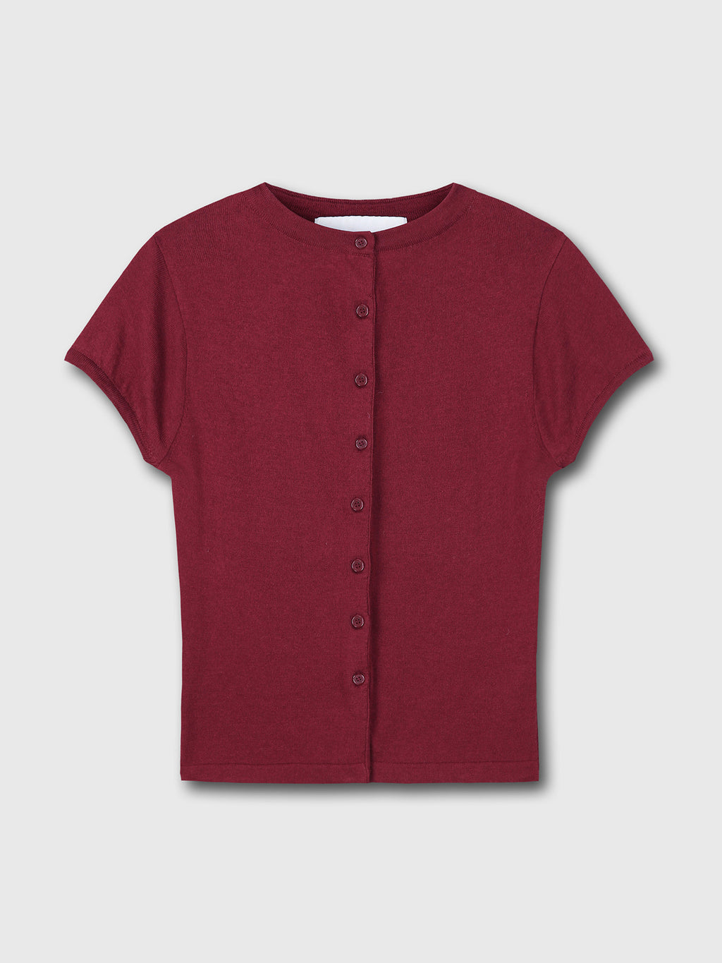Tonywack - Silk Cotton Cap Sleeve Cardigan (Red) product image 8 | TRAB K-Fashion Australia