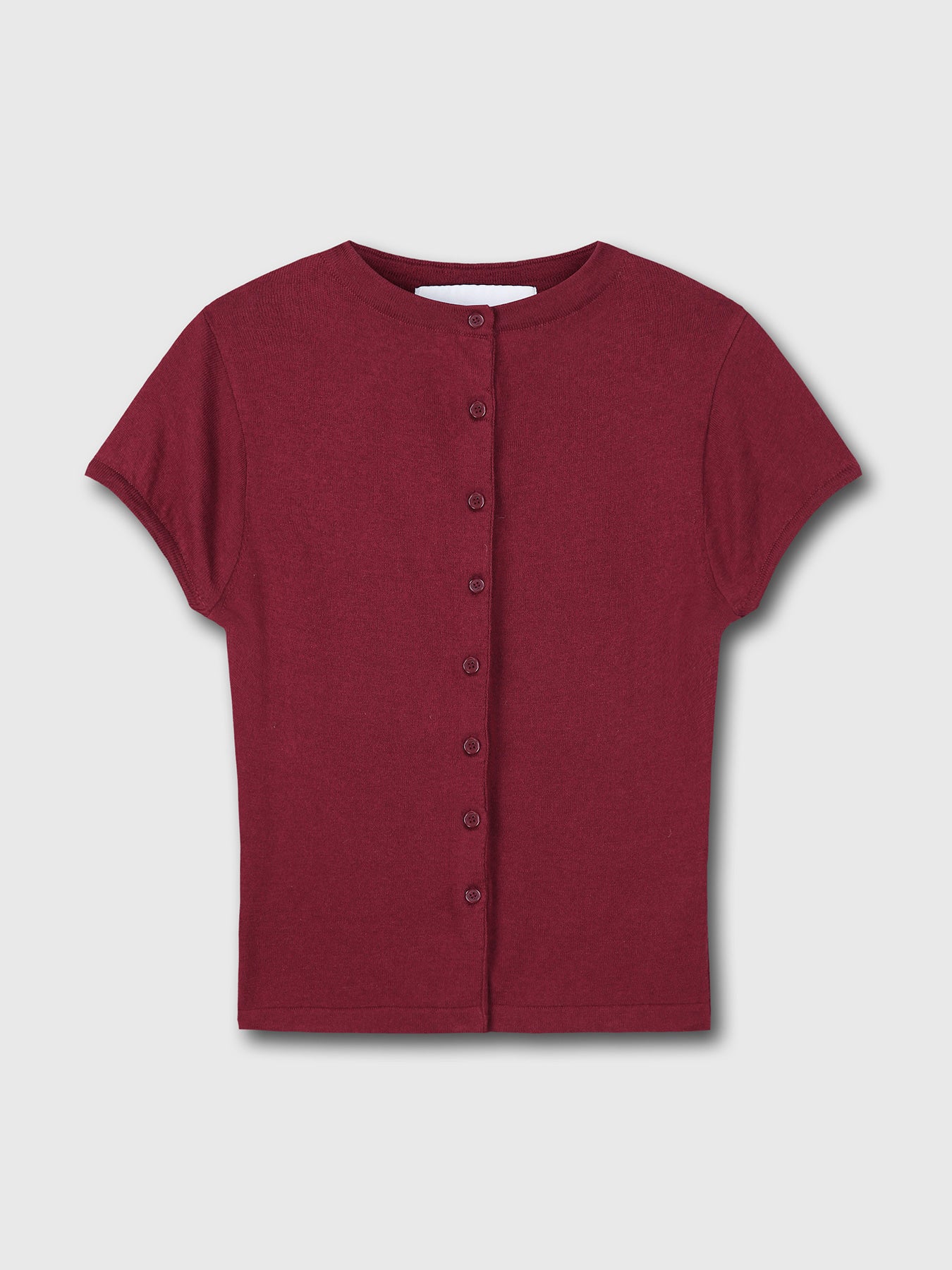 Tonywack - Silk Cotton Cap Sleeve Cardigan (Red) product image 8 | TRAB K-Fashion Australia