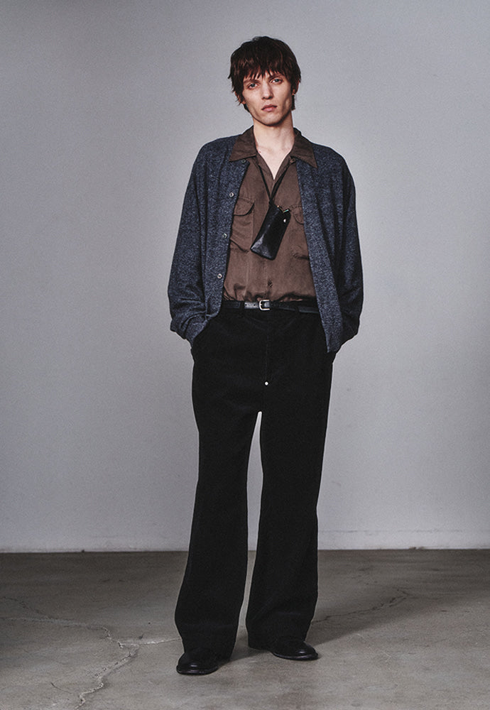 Art if acts - Wholegarment Round Neck Cardigan (Charcoal) product image 4 | TRAB K-Fashion Australia