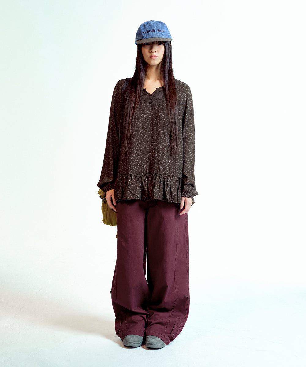 Coyseio - Dudu Puff Blouse (Brown) product image 10 | TRAB K-Fashion Australia