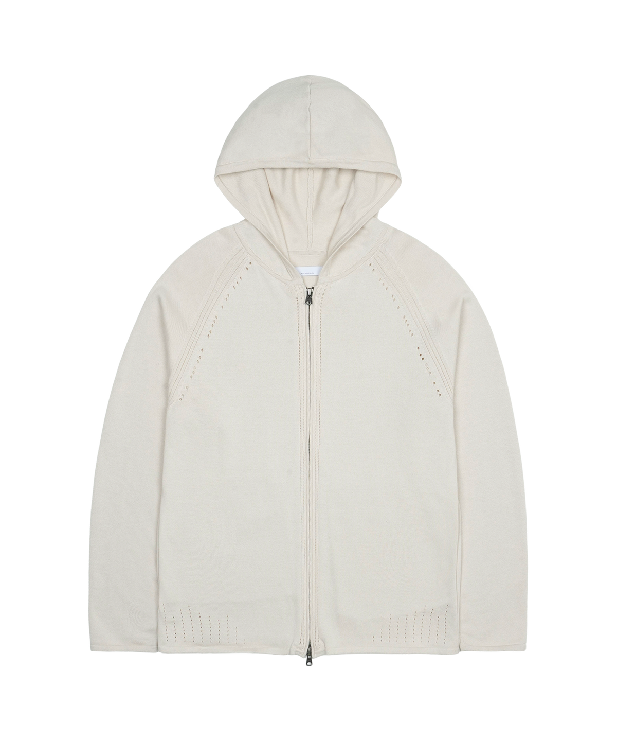 San San Gear - Knit Zip-Up Hoodie (Beige) product image 1 | TRAB K-Fashion Australia