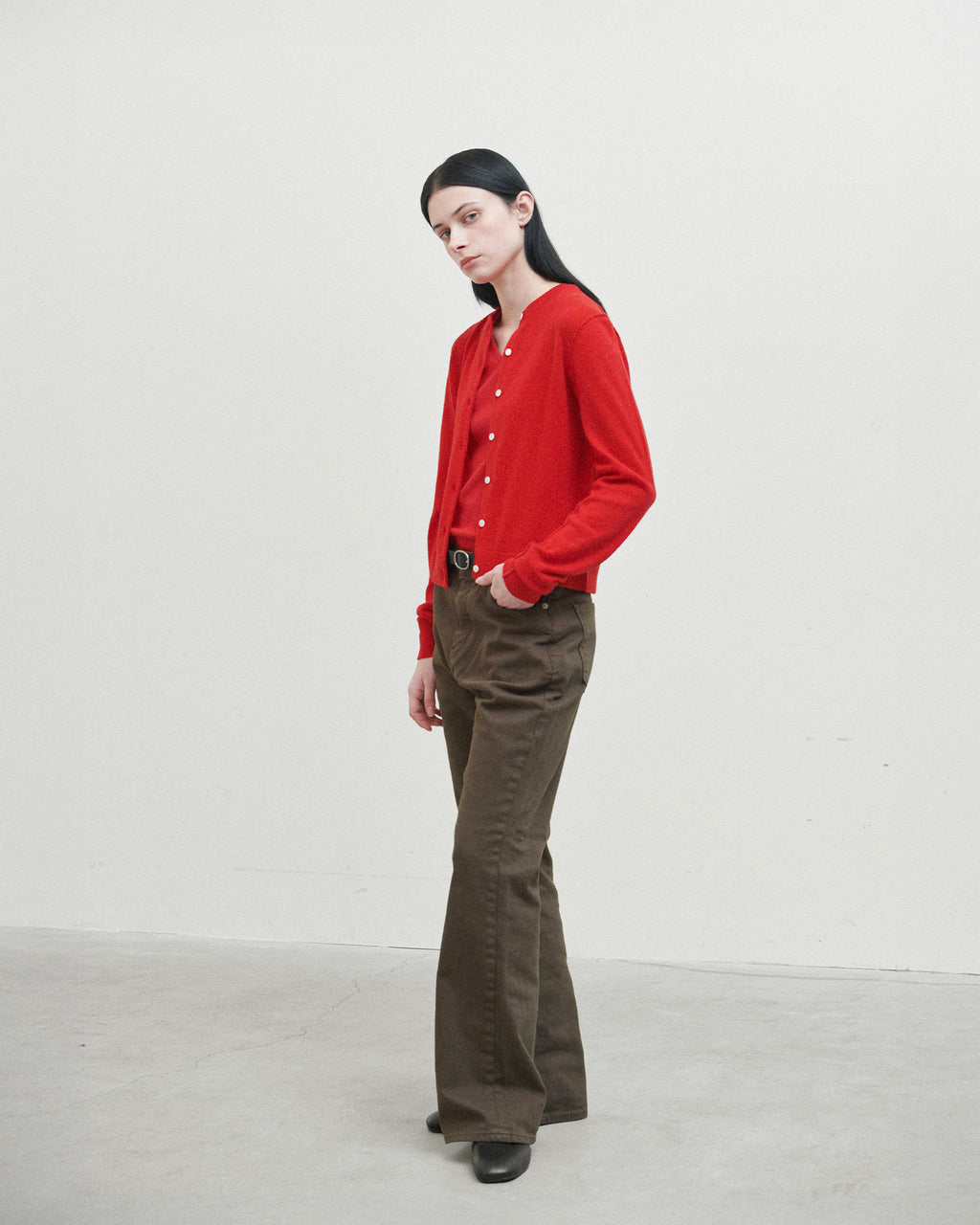 Brownyard - Boots Cut Denim (Dark Brown) product image 2 | TRAB K-Fashion Australia