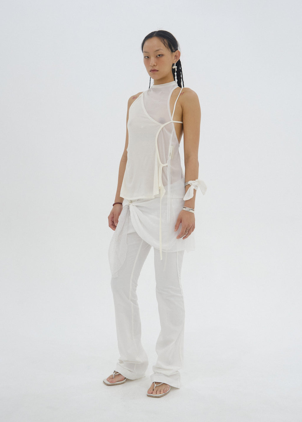 Hyein Seo - Layered Halter Top (White) product image 1 | TRAB K-Fashion Australia
