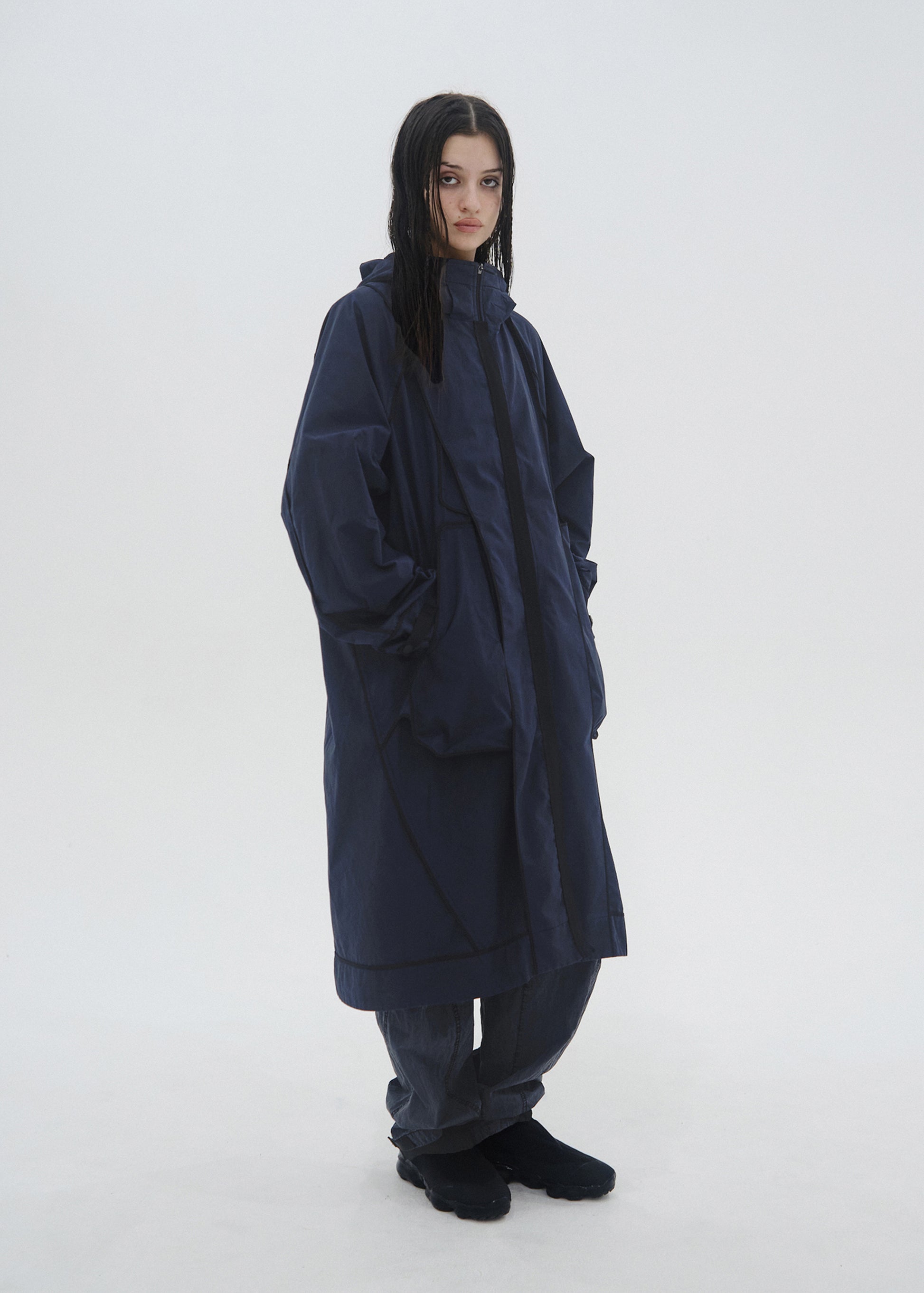 Hyein Seo - Reversed Coat (Dark Night) product image 1 | TRAB K-Fashion Australia