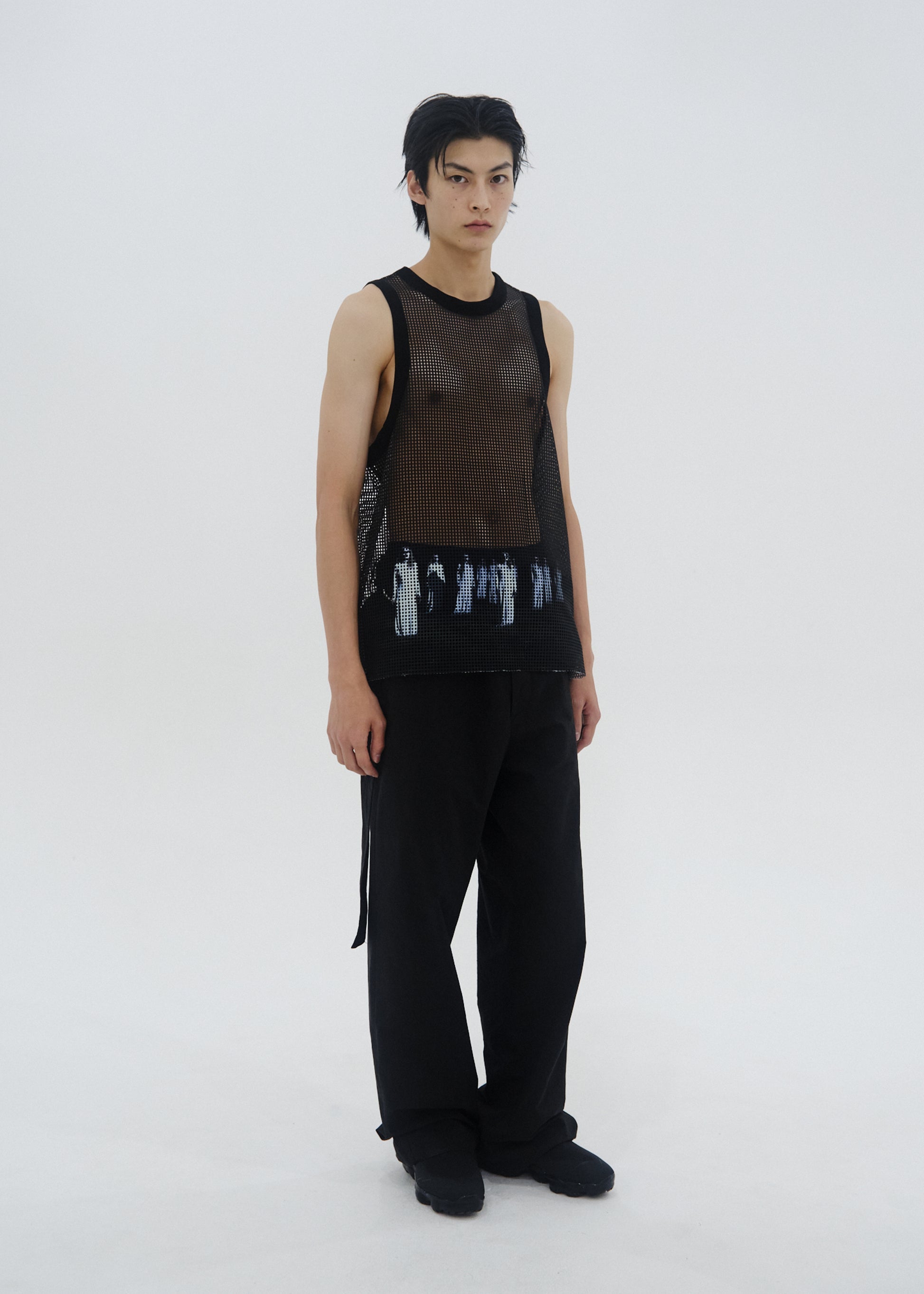 Hyein Seo - "JR" Mesh Sleeveless (Black) product image 1 | TRAB K-Fashion Australia