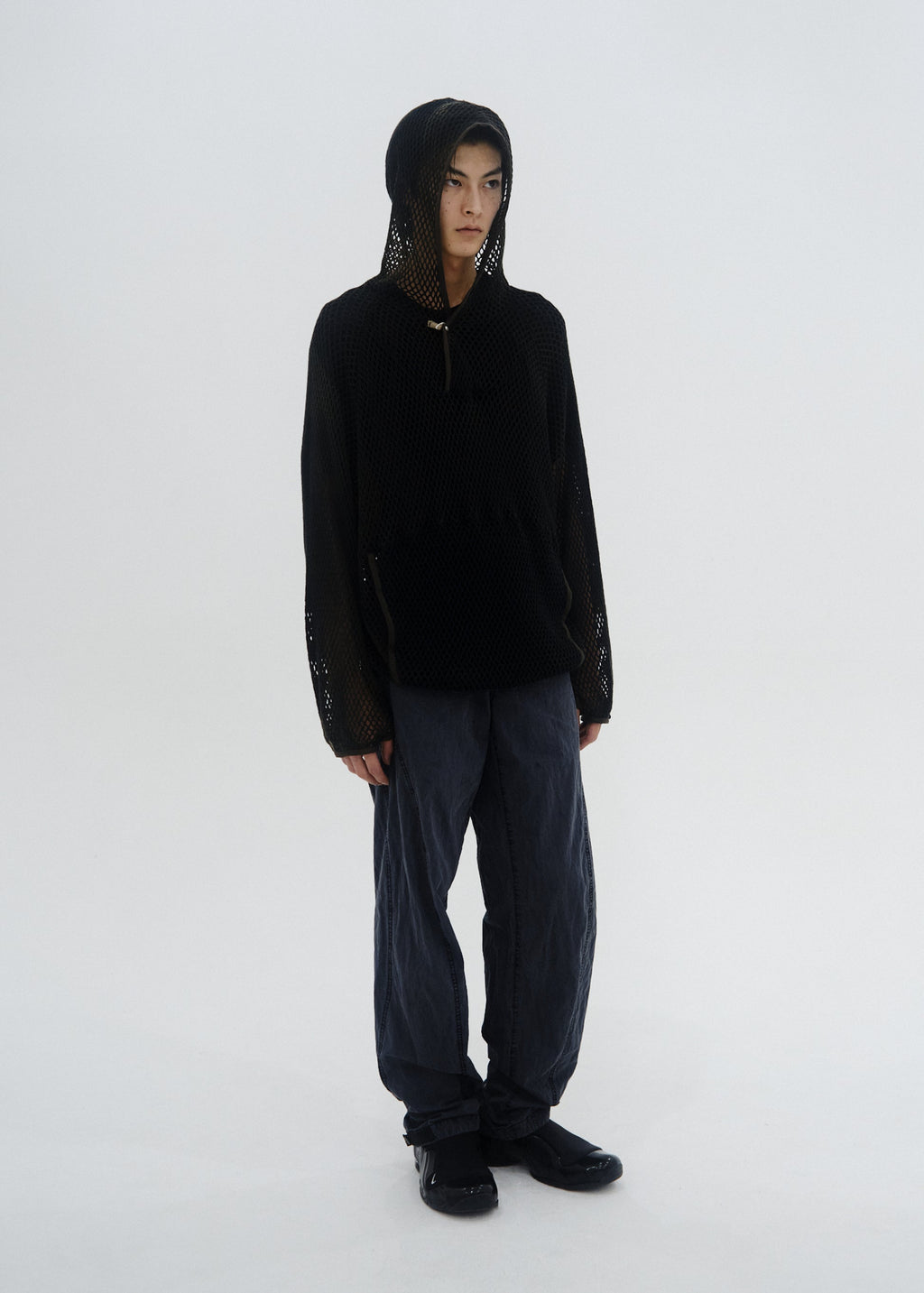 Hyein Seo - Bent Trouser w/ Belt (Dark Night) product image 1 | TRAB K-Fashion Australia
