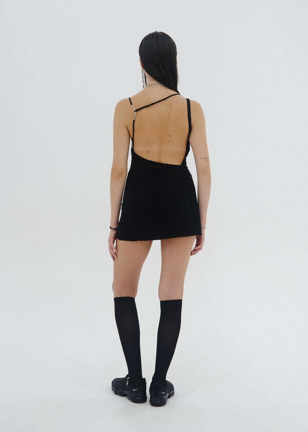 Hyein Seo - Satin Mini Dress (Black) product image 1 | TRAB K-Fashion Australia
