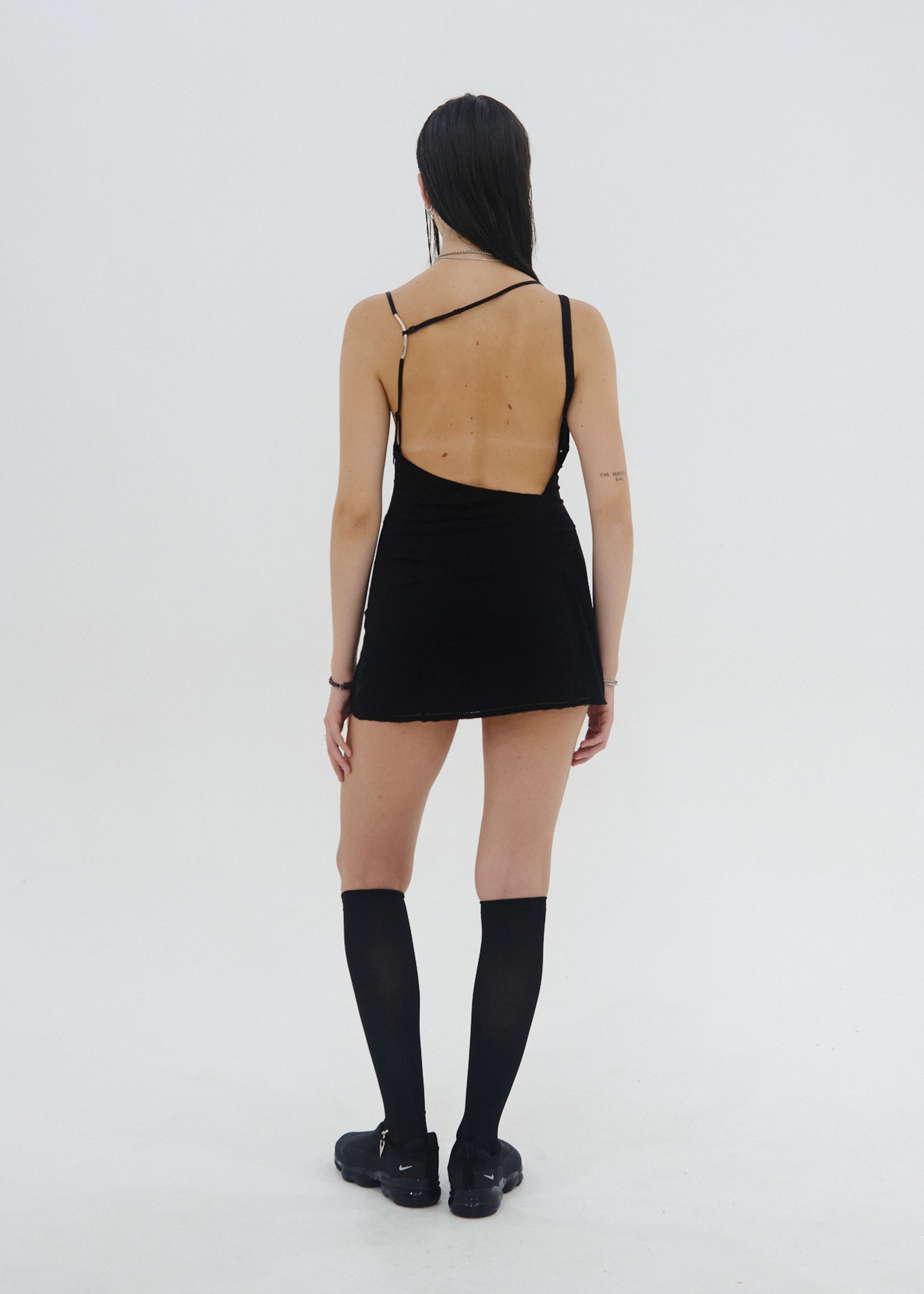 Hyein Seo - Satin Mini Dress (Black) product image 1 | TRAB K-Fashion Australia