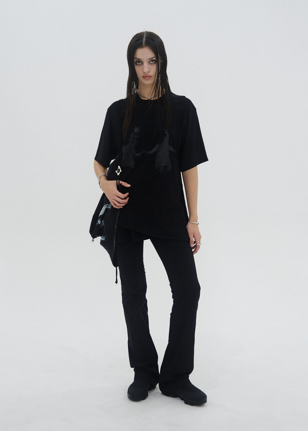 Hyein Seo - Tie Scarf Pants (Black) product image 1 | TRAB K-Fashion Australia