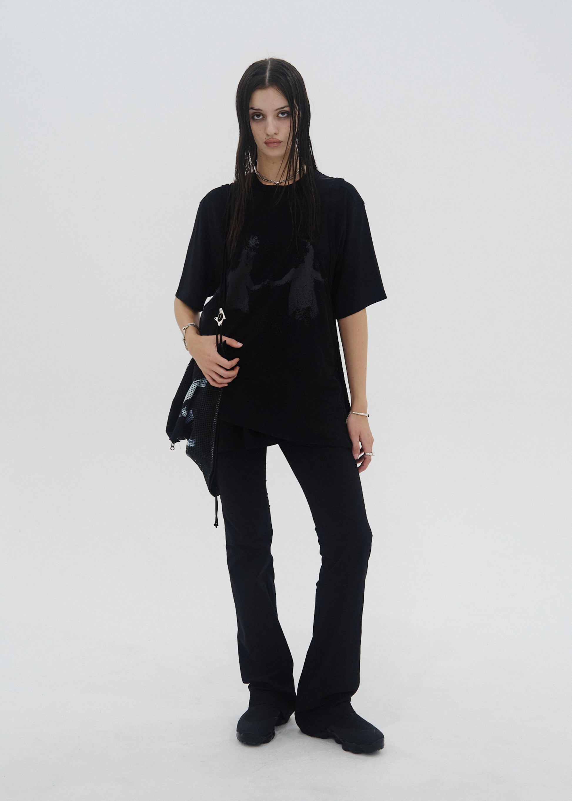 Hyein Seo - Tie Scarf Pants (Black) product image 1 | TRAB K-Fashion Australia