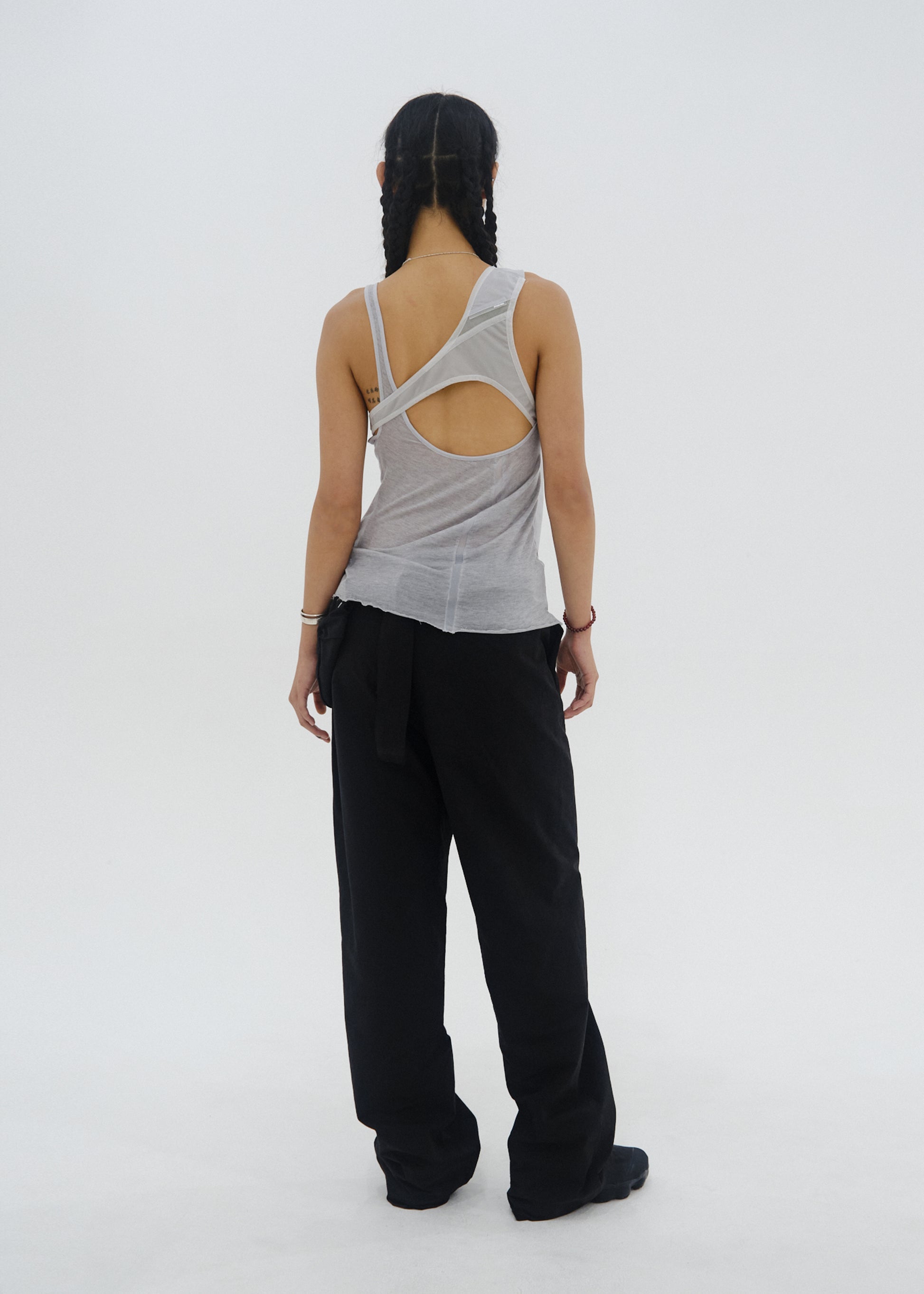 Hyein Seo - Beaded Strap Top (Ash Grey) product image 1 | TRAB K-Fashion Australia