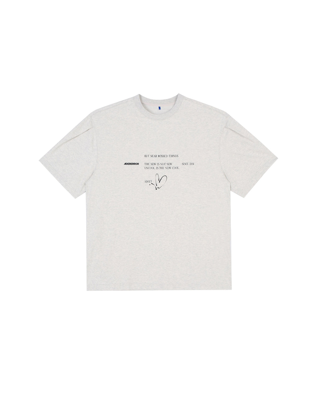 Ader Error - Twinkle heart logo t-shirt (Oatmeal) product image 10 | TRAB K-Fashion Australia