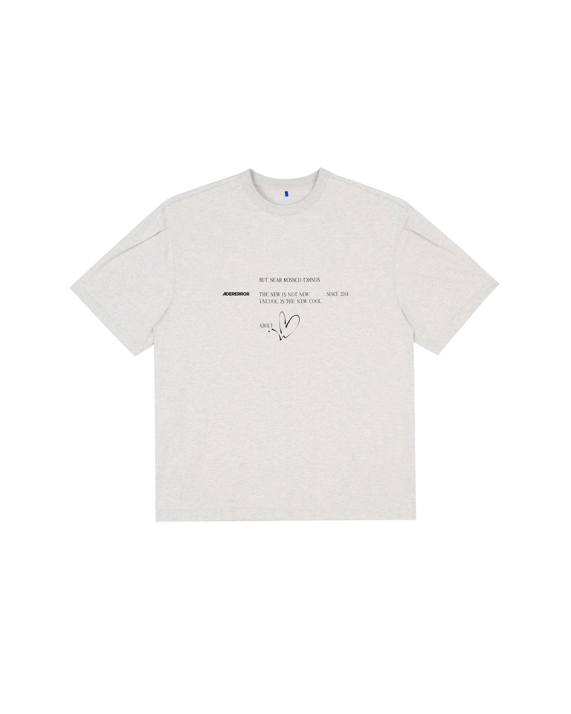 Ader Error - Twinkle heart logo t-shirt (Oatmeal) product image 10 | TRAB K-Fashion Australia