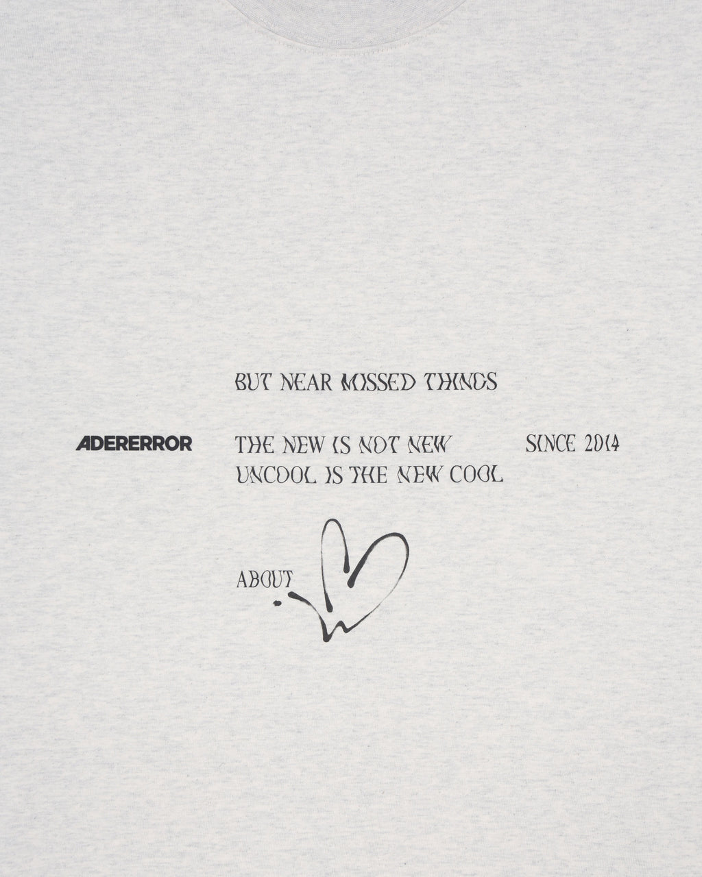 Ader Error - Twinkle heart logo t-shirt (Oatmeal) product image 6 | TRAB K-Fashion Australia