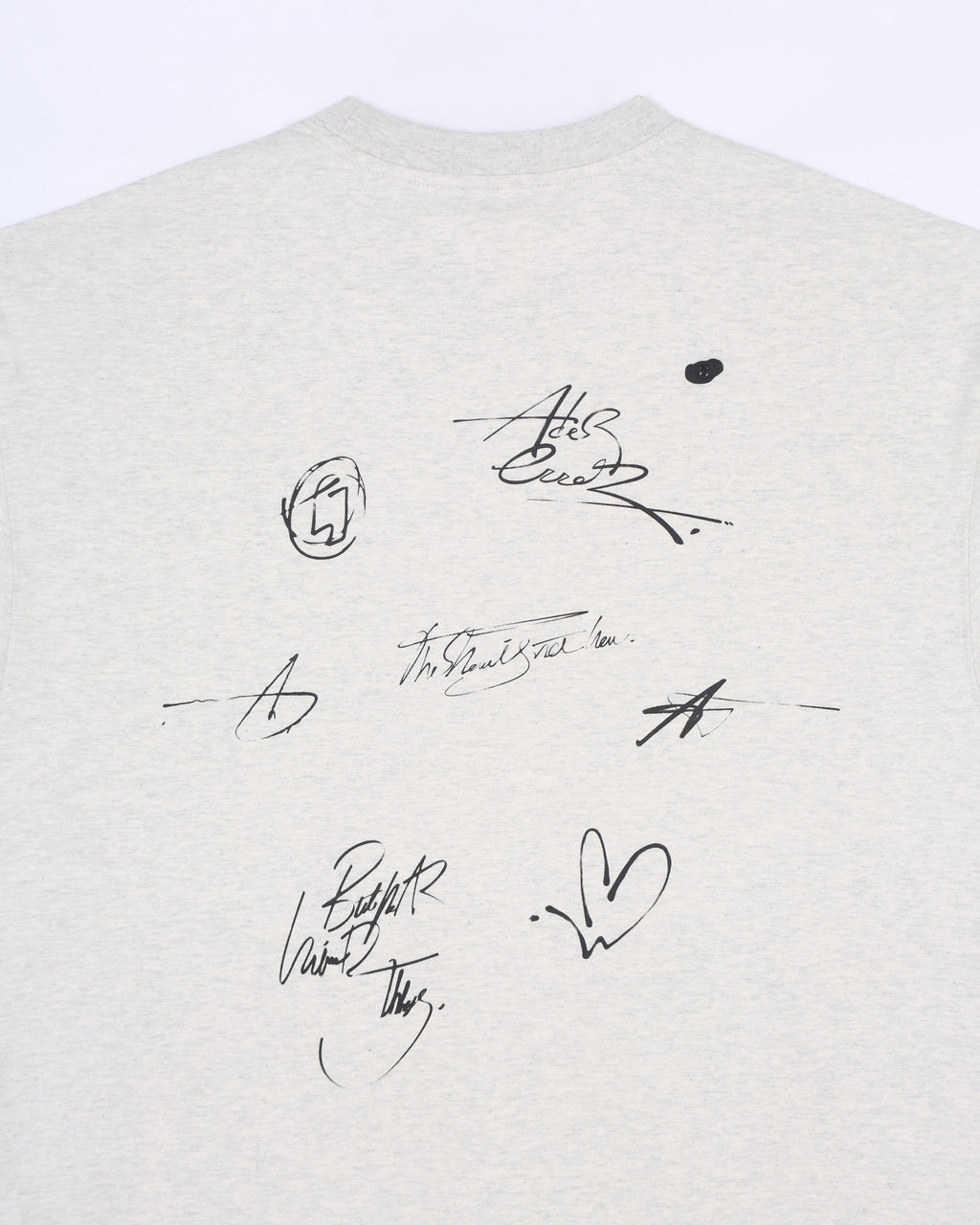 Ader Error - Twinkle heart logo t-shirt (Oatmeal) product image 8 | TRAB K-Fashion Australia