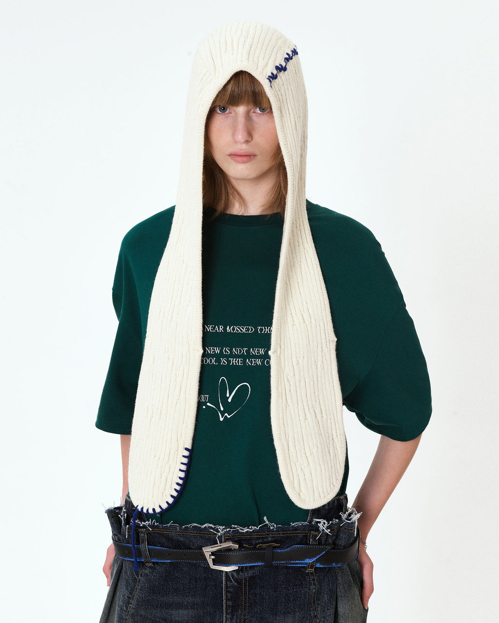 Ader Error - Twinkle heart logo t-shirt (Green) product image 2 | TRAB K-Fashion Australia