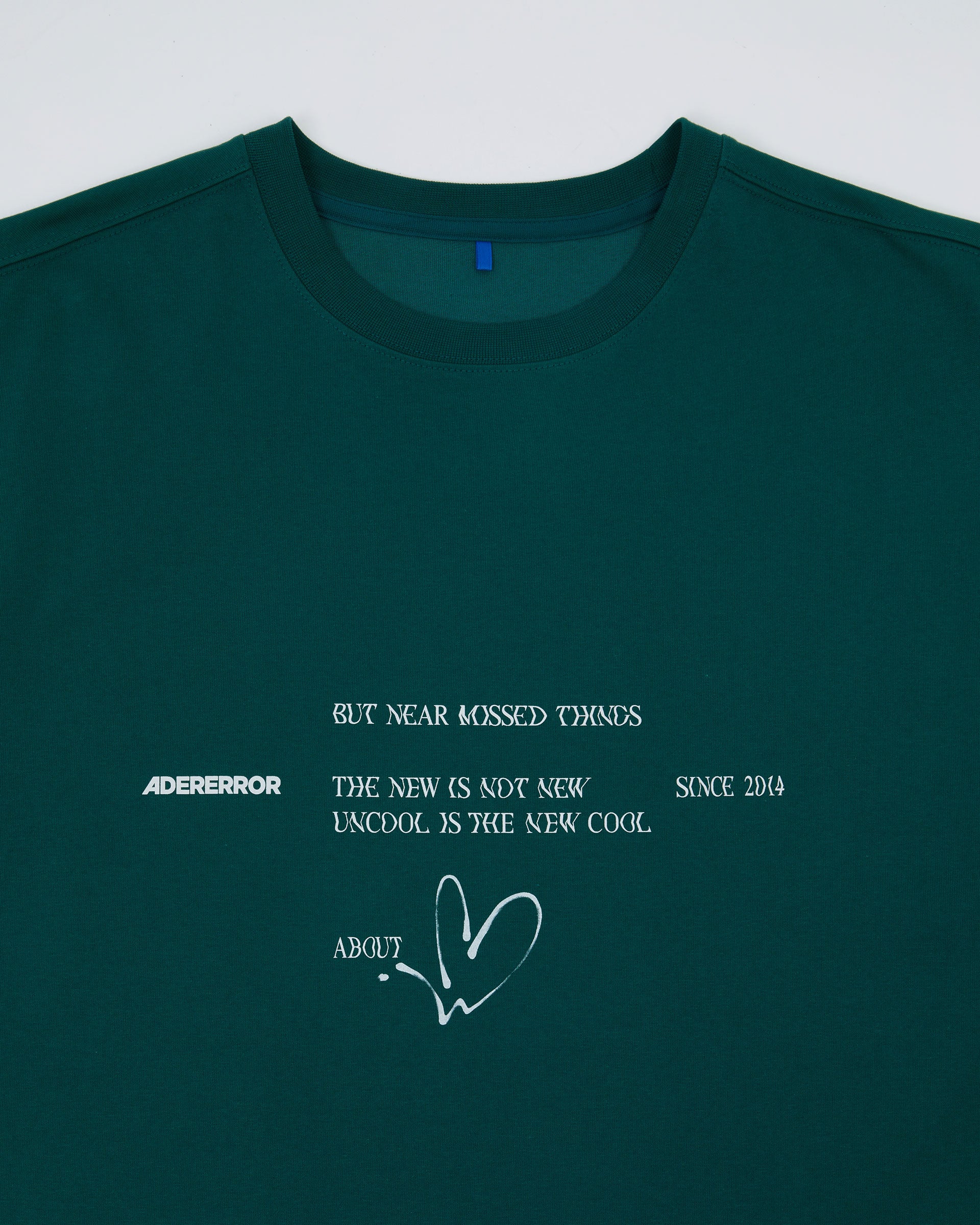 Ader Error - Twinkle heart logo t-shirt (Green) product image 6 | TRAB K-Fashion Australia