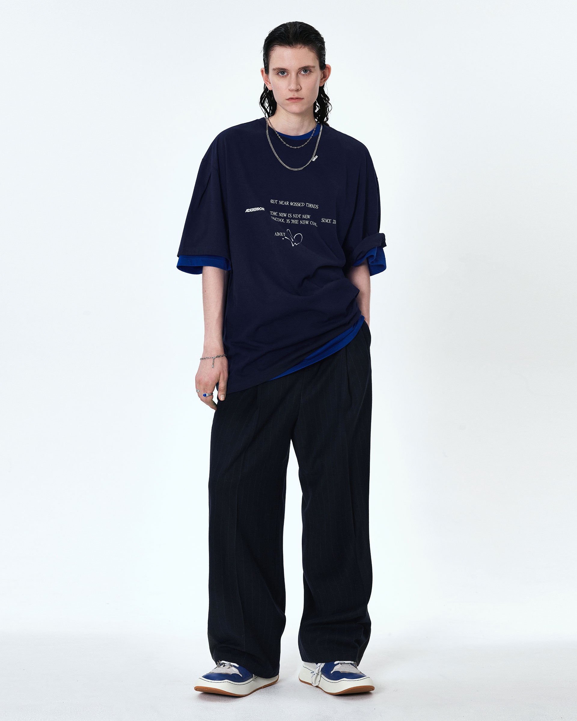 Ader Error - Twinkle heart logo t-shirt (Navy) product image 1 | TRAB K-Fashion Australia