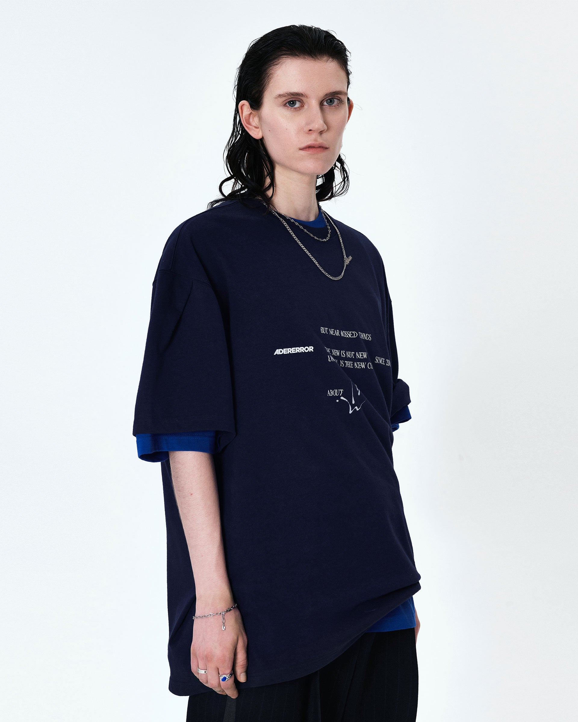 Ader Error - Twinkle heart logo t-shirt (Navy) product image 2 | TRAB K-Fashion Australia