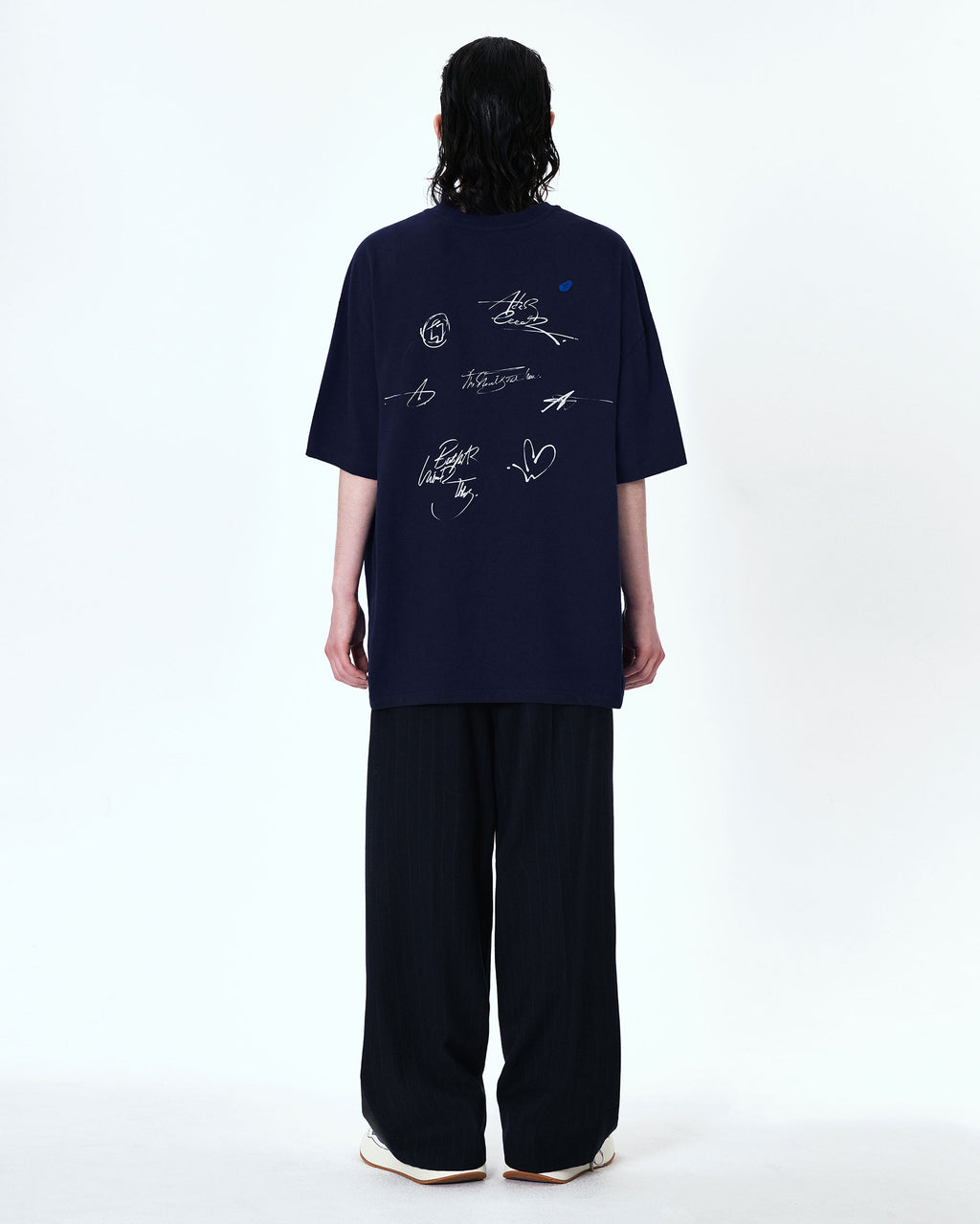 Ader Error - Twinkle heart logo t-shirt (Navy) product image 5 | TRAB K-Fashion Australia