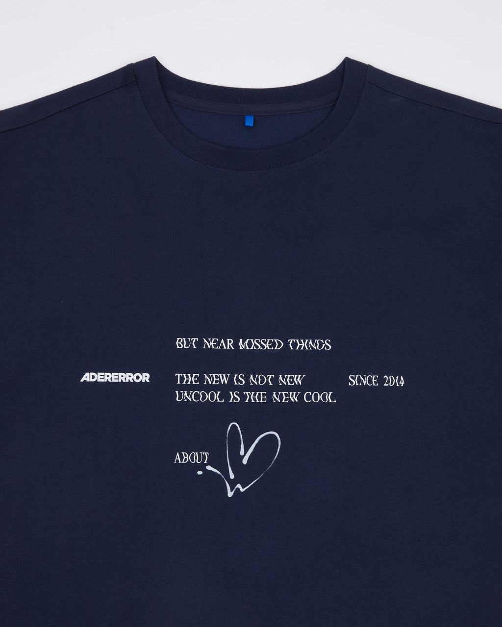 Ader Error - Twinkle heart logo t-shirt (Navy) product image 6 | TRAB K-Fashion Australia