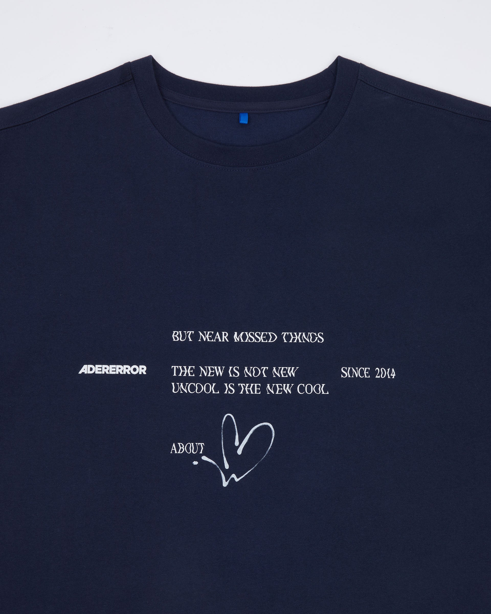 Ader Error - Twinkle heart logo t-shirt (Navy) product image 6 | TRAB K-Fashion Australia