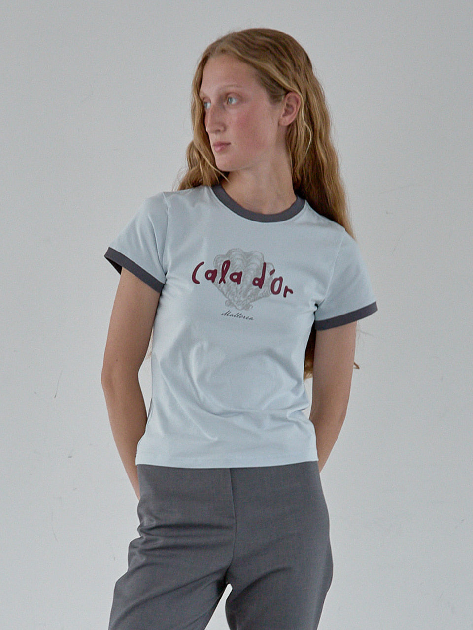 Kijun - Cala Tee (Sky Blue) product image 2 | TRAB K-Fashion Australia