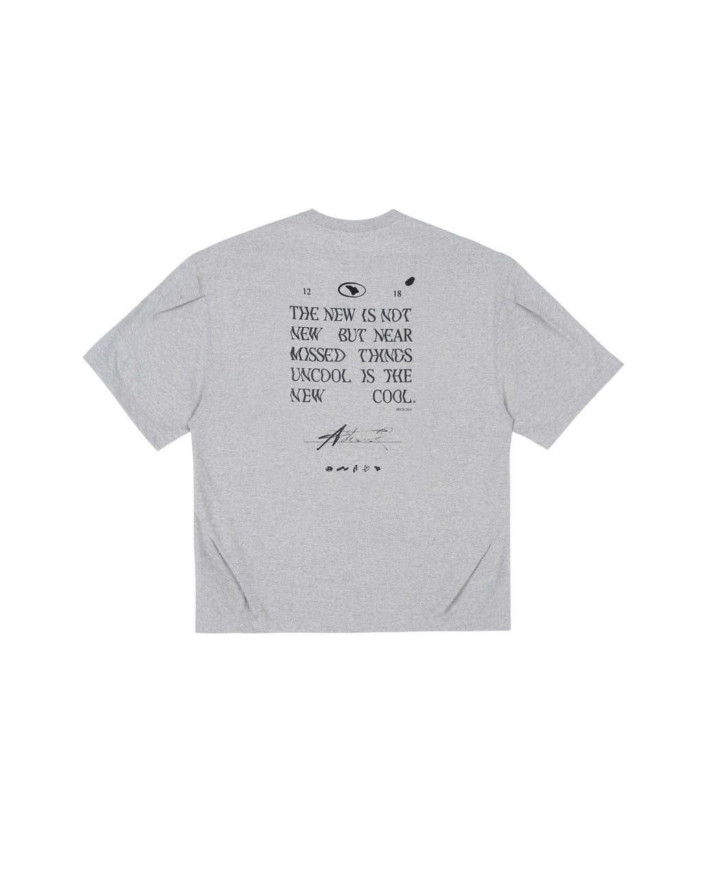 Ader Error - Tatom logo t-shirt (Grey) product image 10 | TRAB K-Fashion Australia