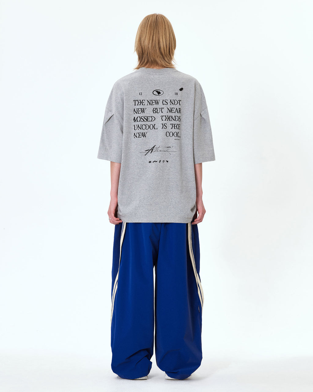 Ader Error - Tatom logo t-shirt (Grey) product image 5 | TRAB K-Fashion Australia