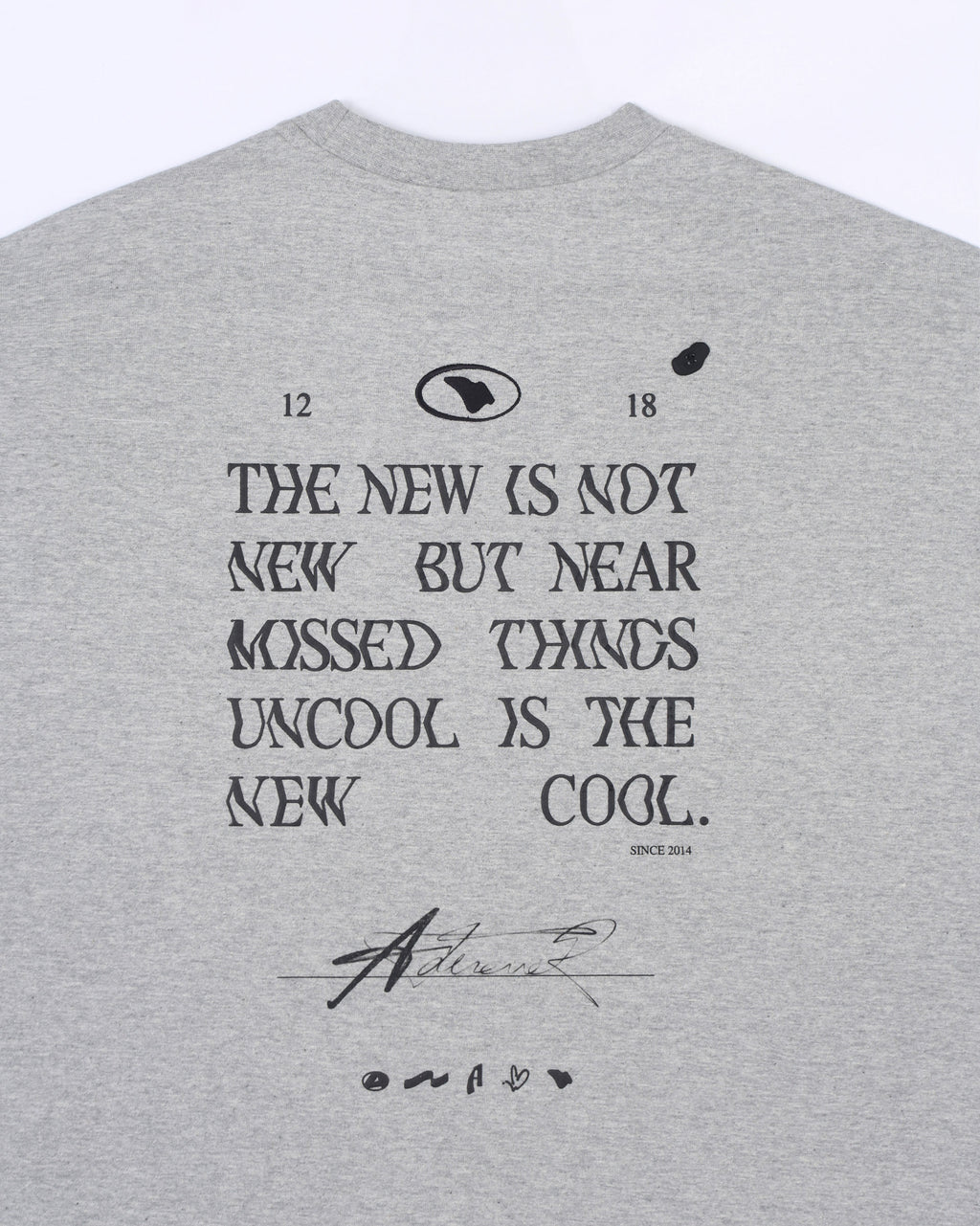 Ader Error - Tatom logo t-shirt (Grey) product image 8 | TRAB K-Fashion Australia