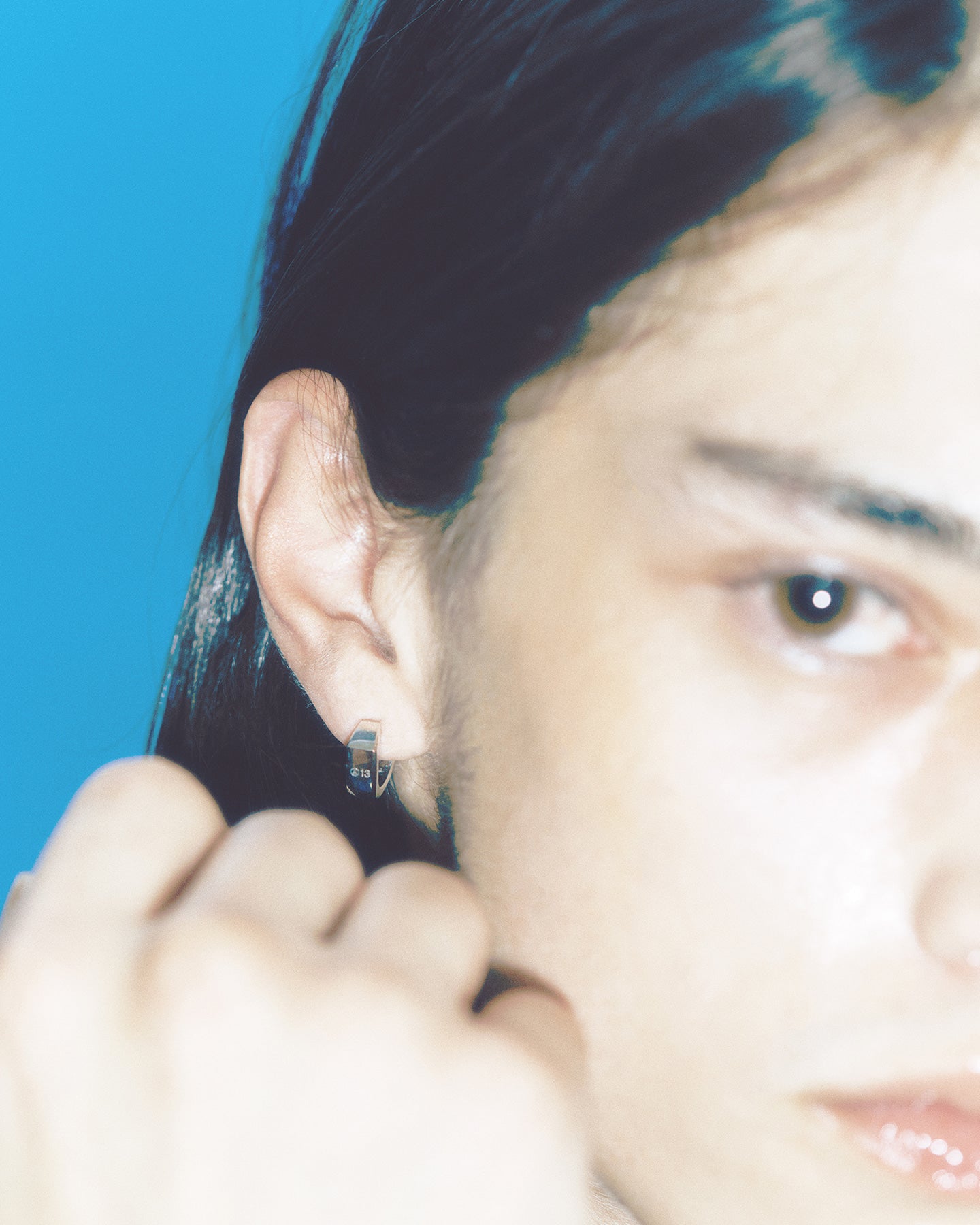 Numbering - A13 Signet Earrings #7124 product image 5 | TRAB K-Fashion Australia