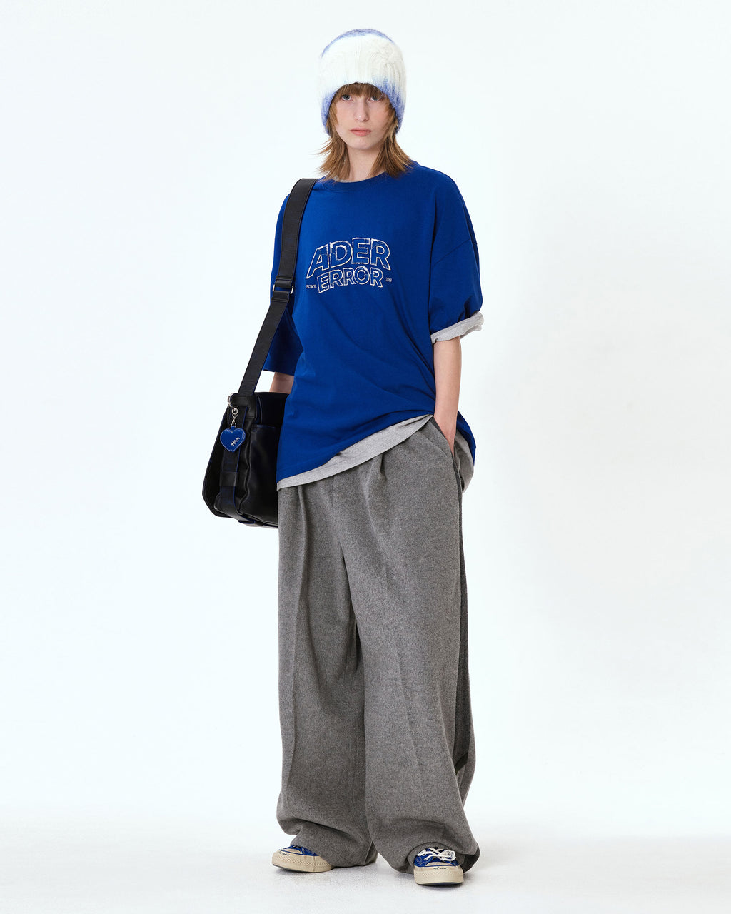 Ader Error - Edca logo t-shirt (Z-Blue) product image 1 | TRAB K-Fashion Australia