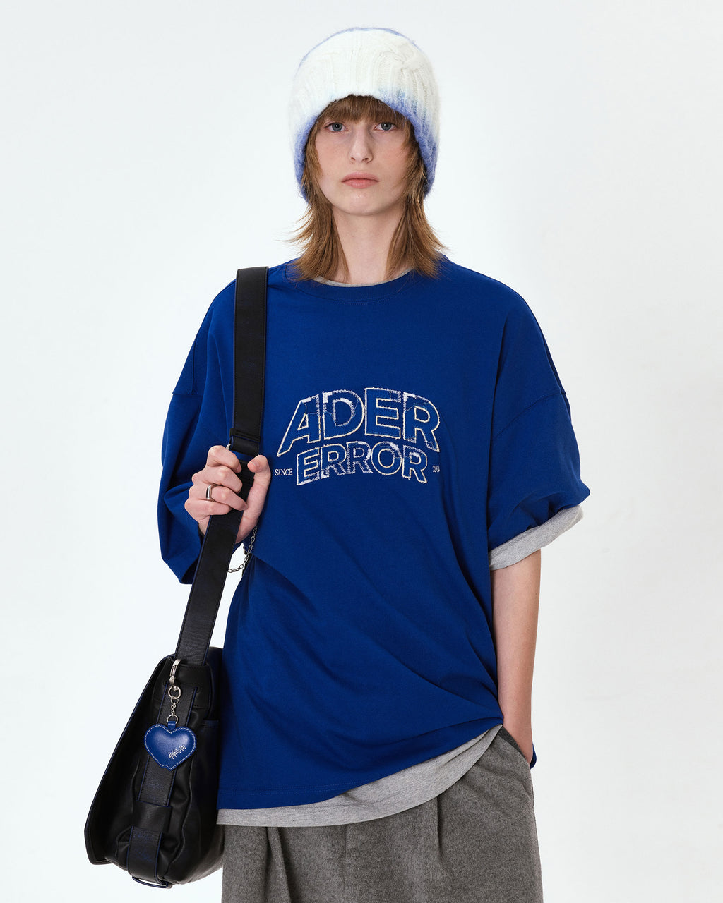 Ader Error - Edca logo t-shirt (Z-Blue) product image 2 | TRAB K-Fashion Australia