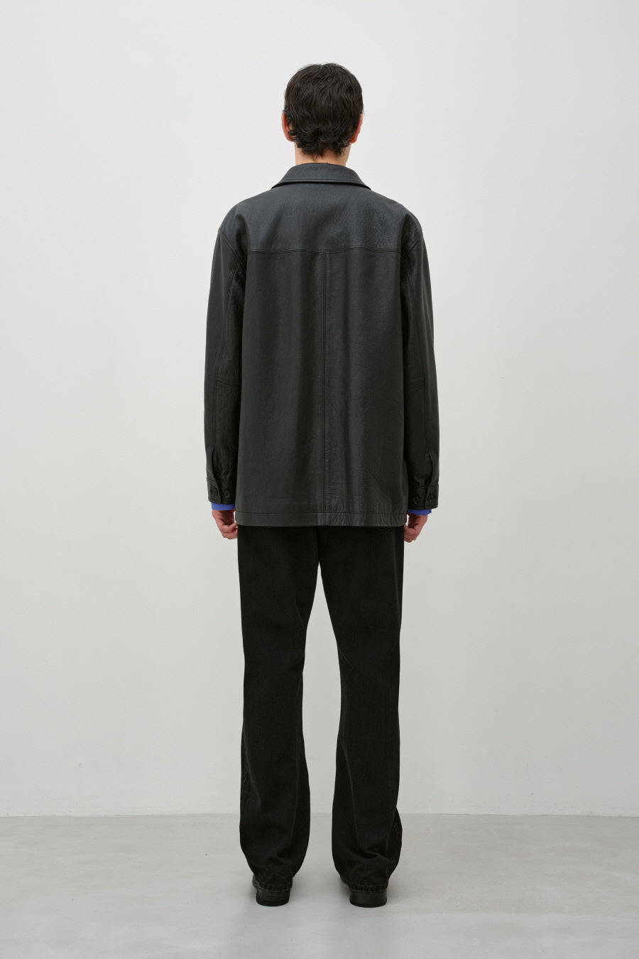 Insilence - Calf Skin CarCoat (Black) product image 6 | TRAB K-Fashion Australia