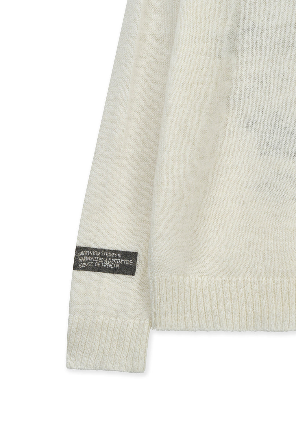 Matin Kim - Graffiti Artwork Knit Pullover (Ivory) product image 4 | TRAB K-Fashion Australia