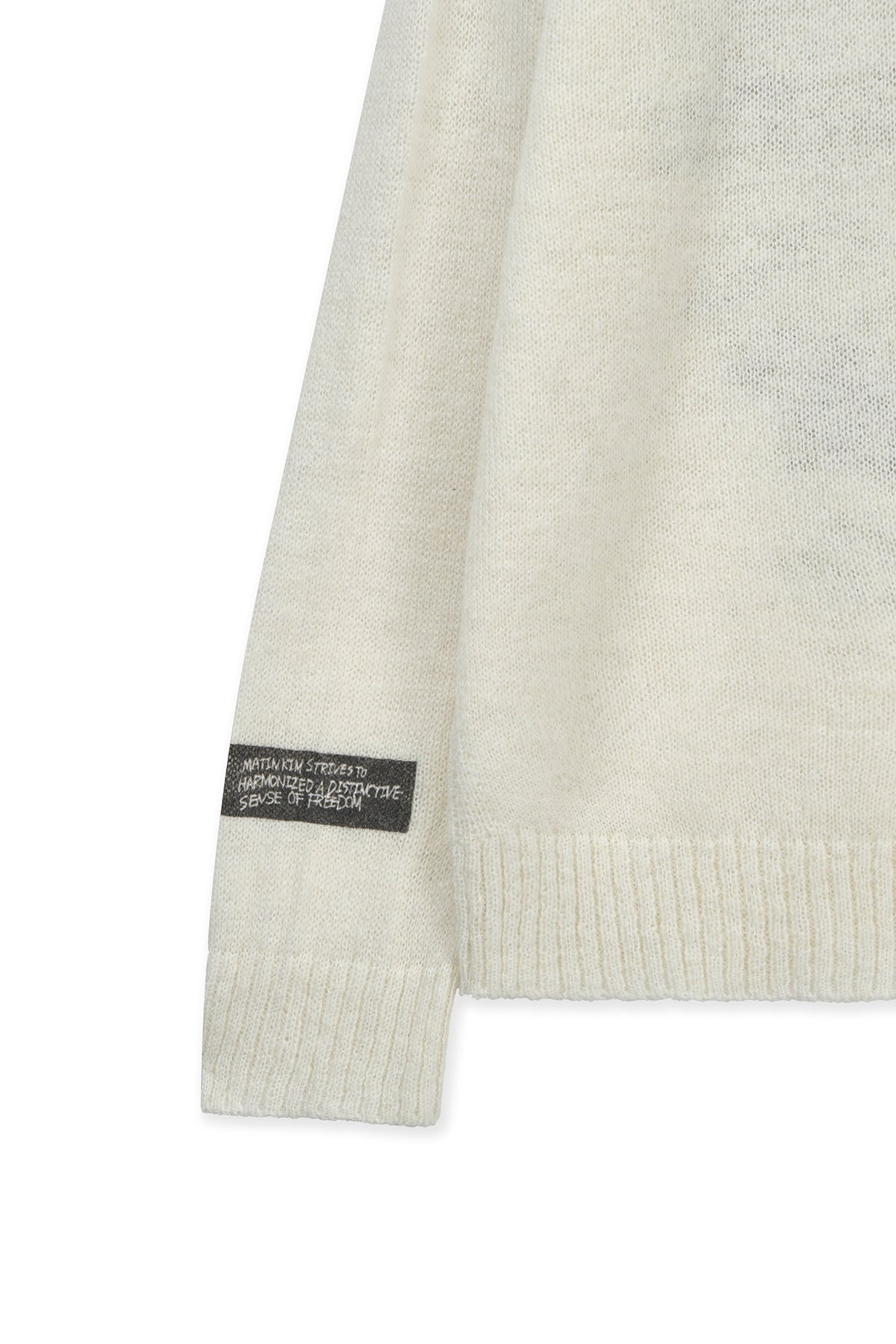 Matin Kim - Graffiti Artwork Knit Pullover (Ivory) product image 4 | TRAB K-Fashion Australia