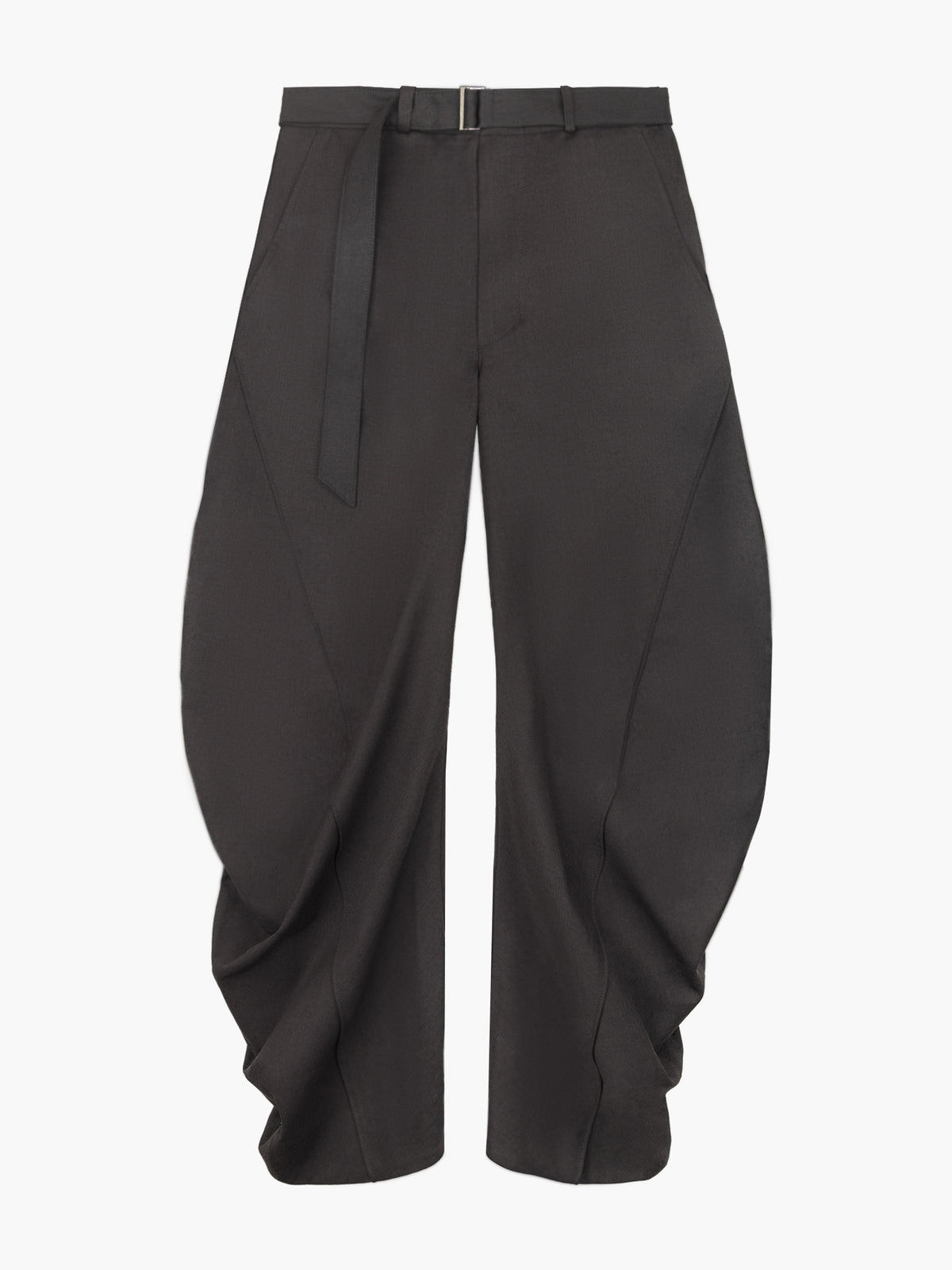 Jiyong Kim - Curved Trousers (Brown) product image 7 | TRAB K-Fashion Australia