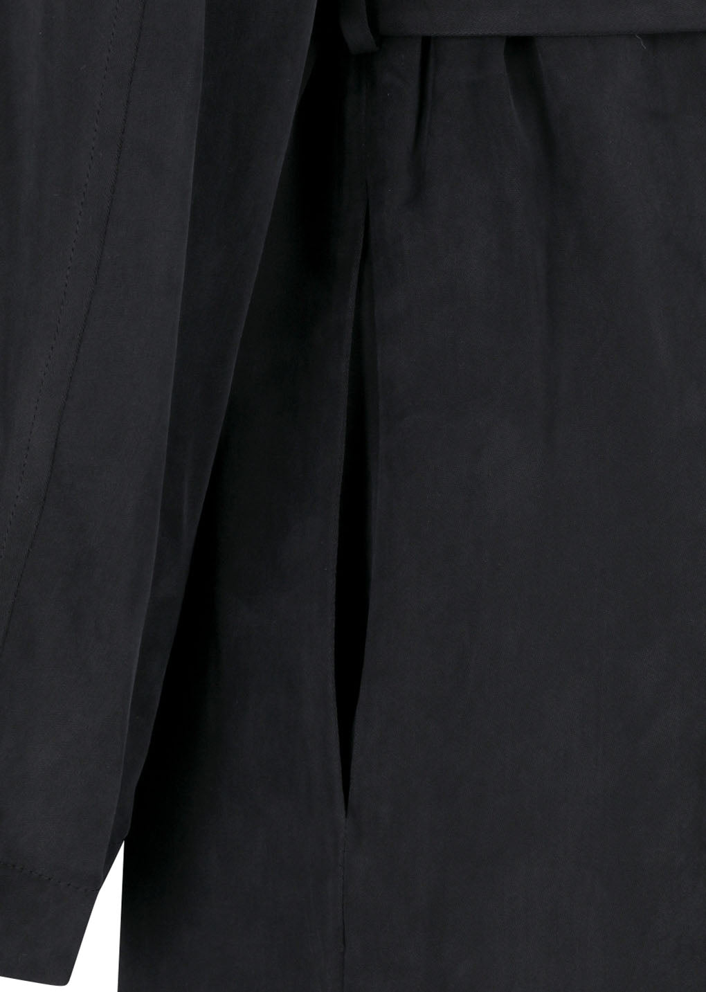 Amomento - Cupro Oversize Trench Coat (Black) product image 13 | TRAB K-Fashion Australia