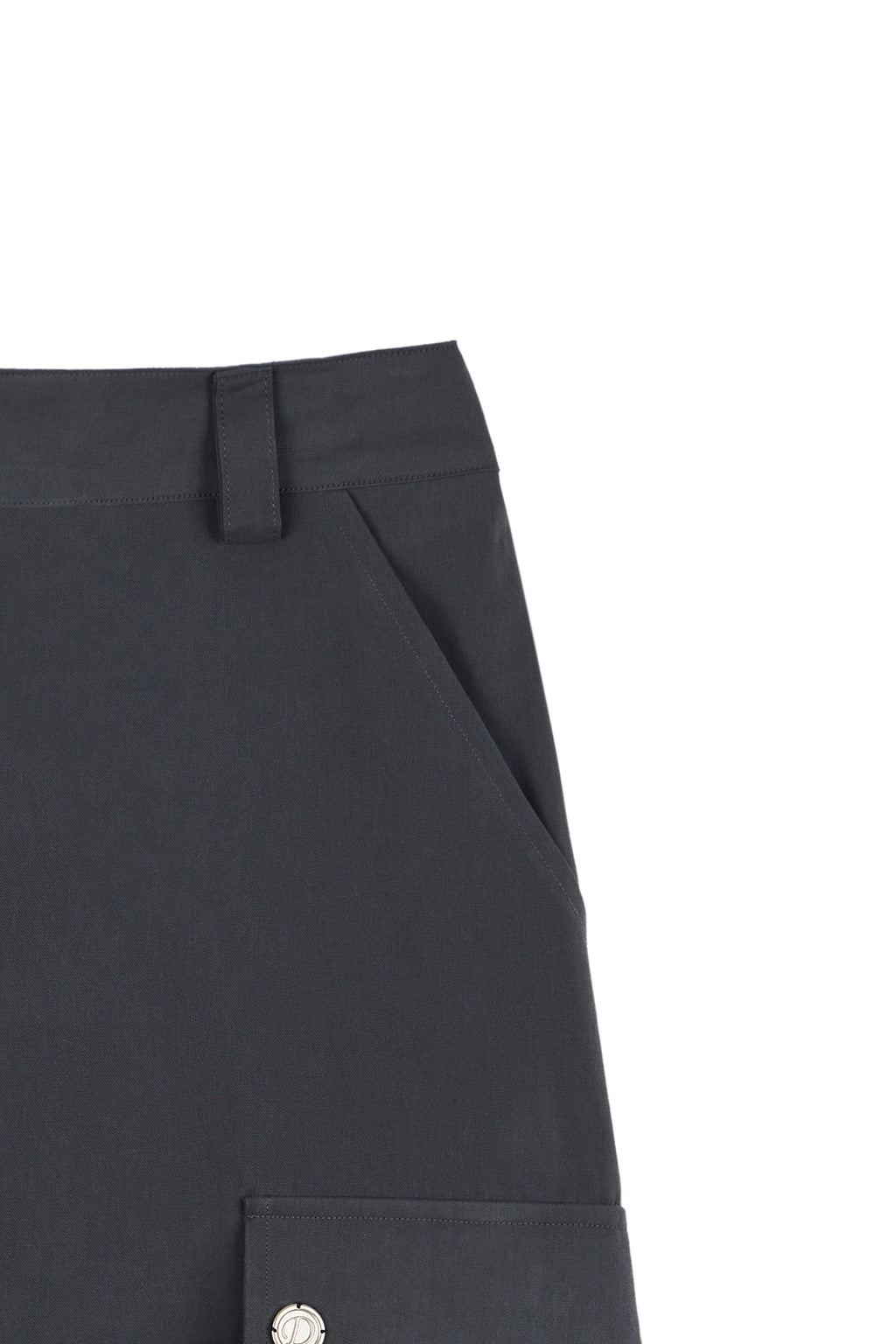 Deinet - String Point Cargo Skirt (Charcoal) product image 10 | TRAB K-Fashion Australia
