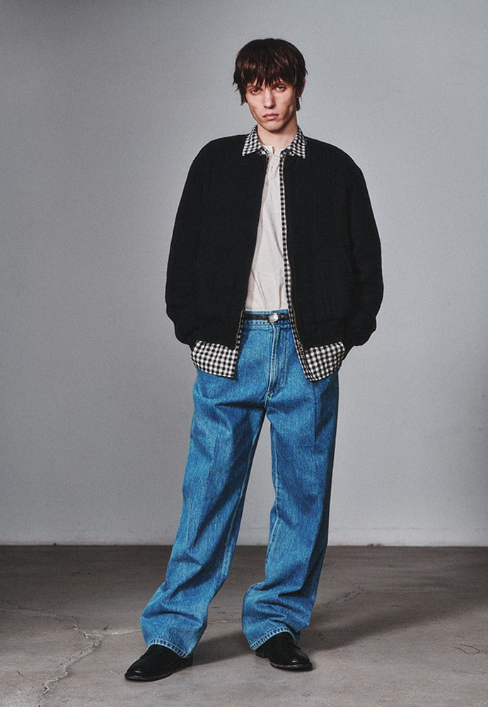 Art if acts - Non Collar Blouson (Faded Black) product image 1 | TRAB K-Fashion Australia