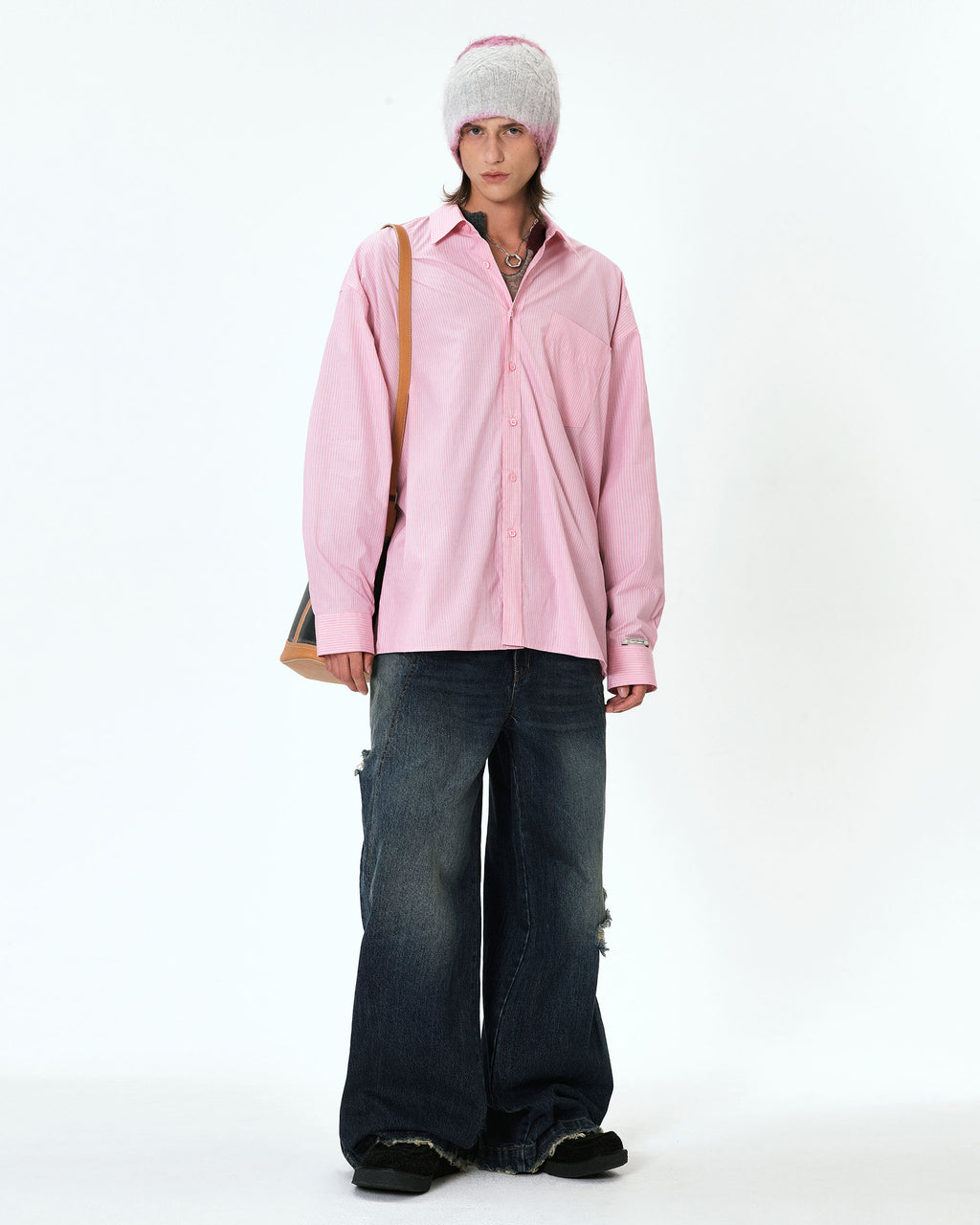 Ader Error - Artu shirt (Pink) product image 1 | TRAB K-Fashion Australia