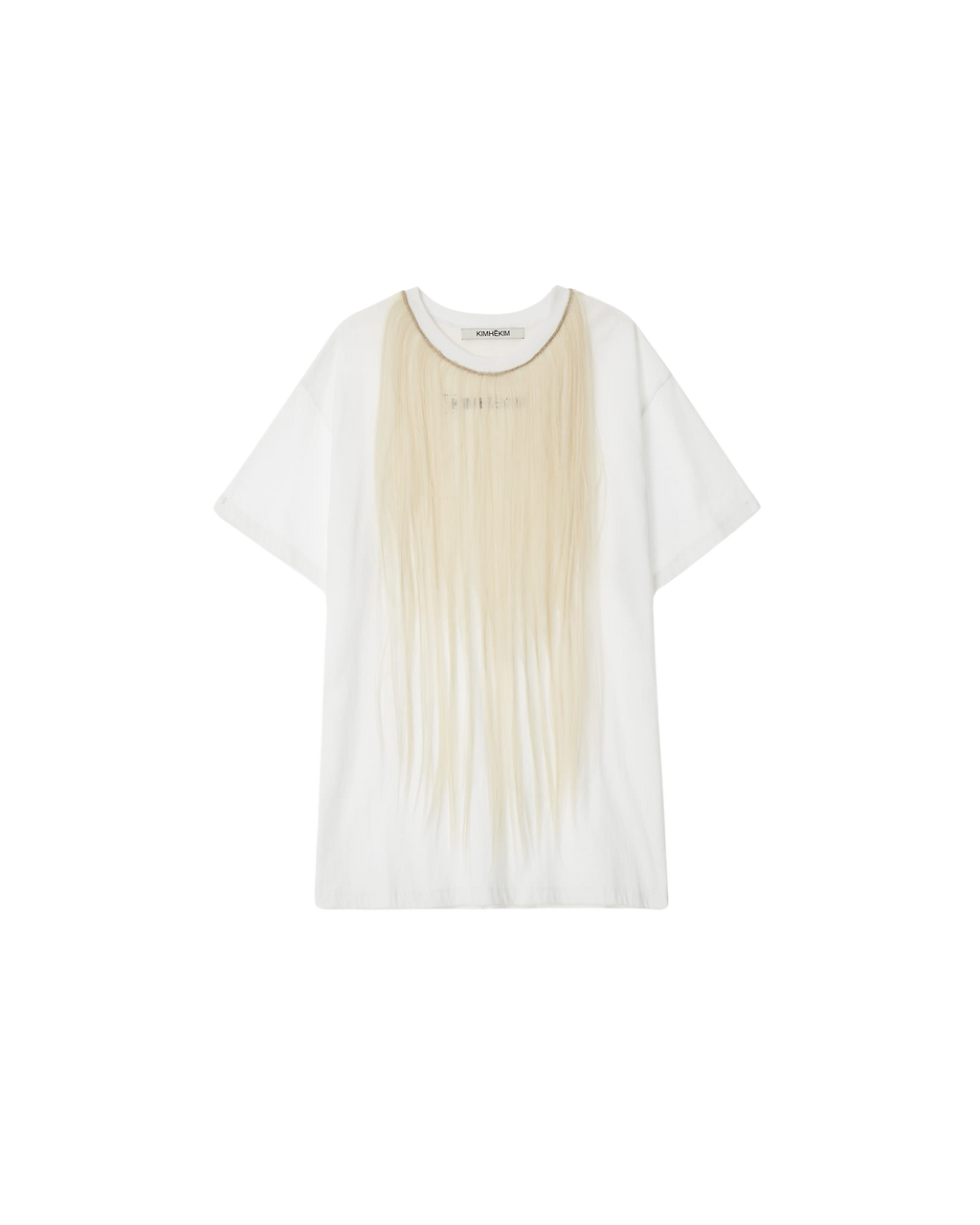 Kimhe Kim - Hair Embellished T-Shirt (White) product image 3 | TRAB K-Fashion Australia
