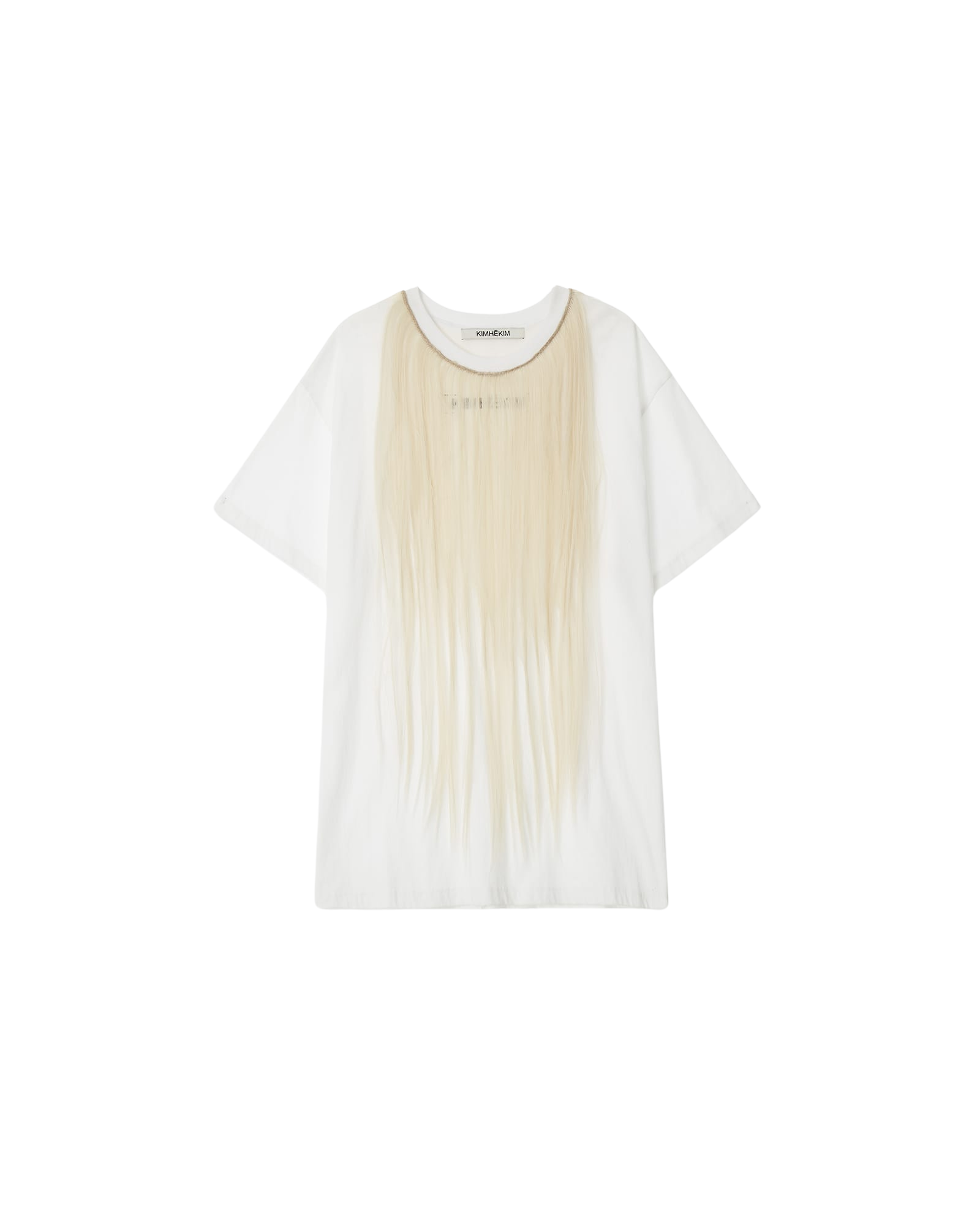Kimhe Kim - Hair Embellished T-Shirt (White) product image 3 | TRAB K-Fashion Australia